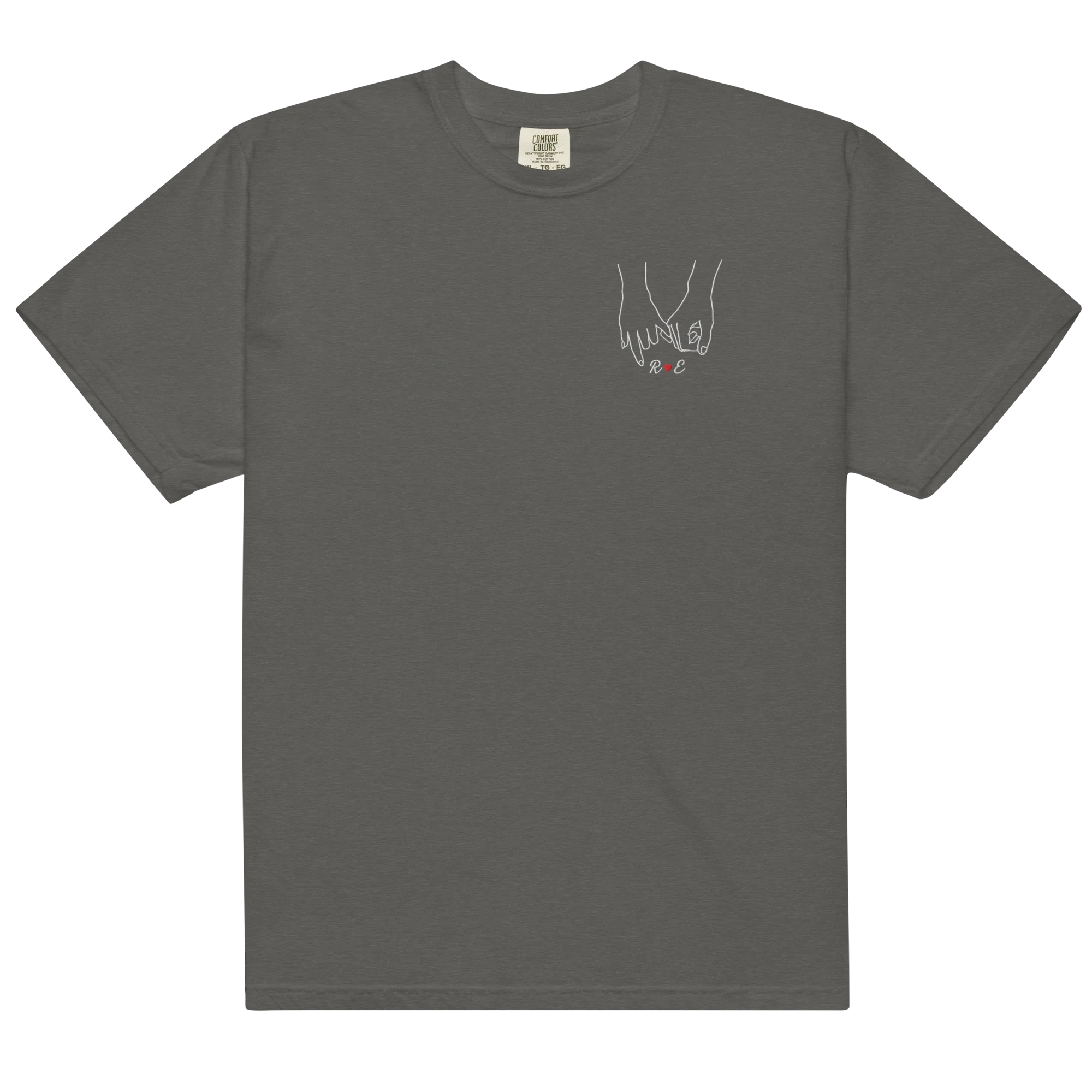 CUSTOM Couple Initials Embroidered Classic T-Shirt | Forever Linked - Image 11