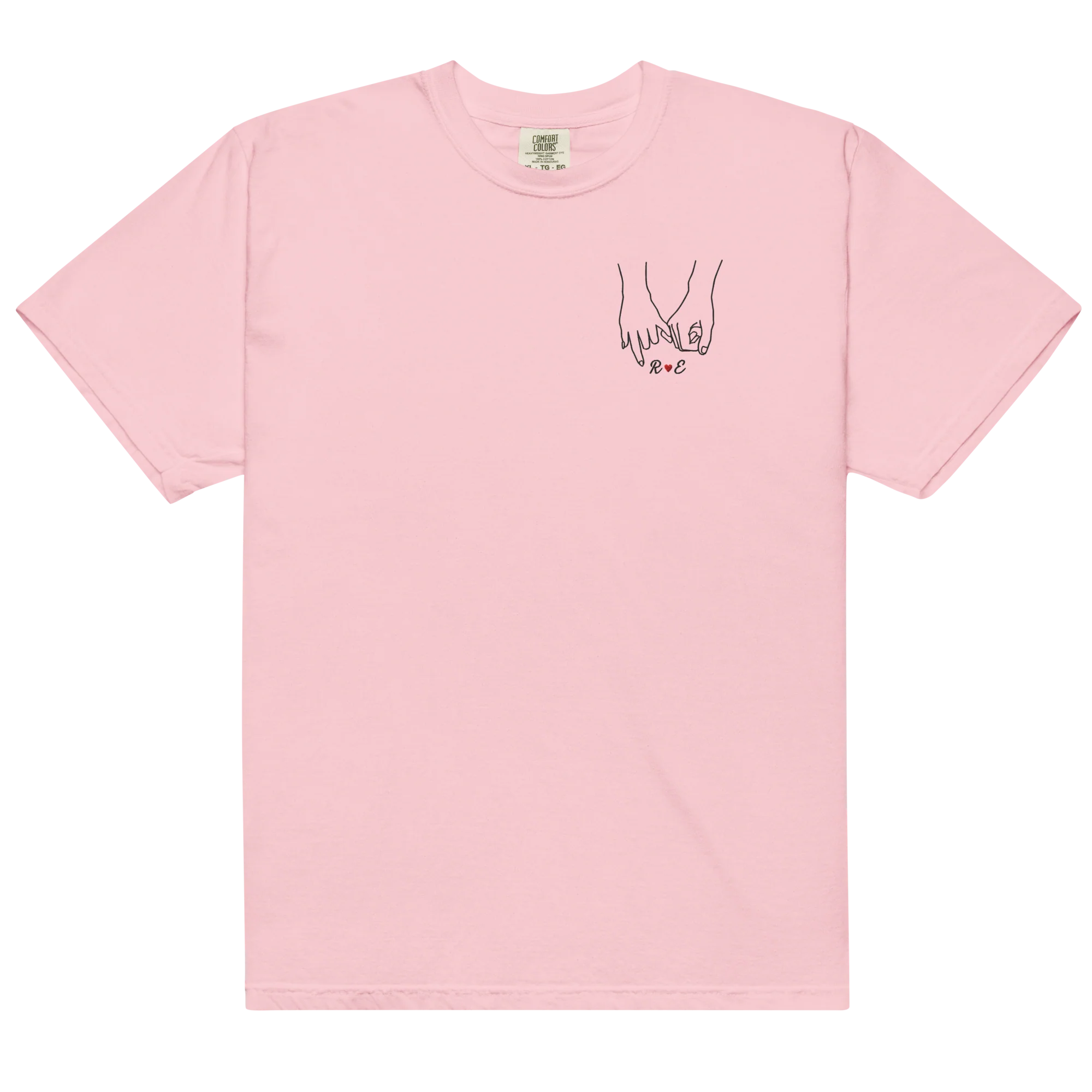 CUSTOM Couple Initials Embroidered Classic T-Shirt | Forever Linked - Image 15