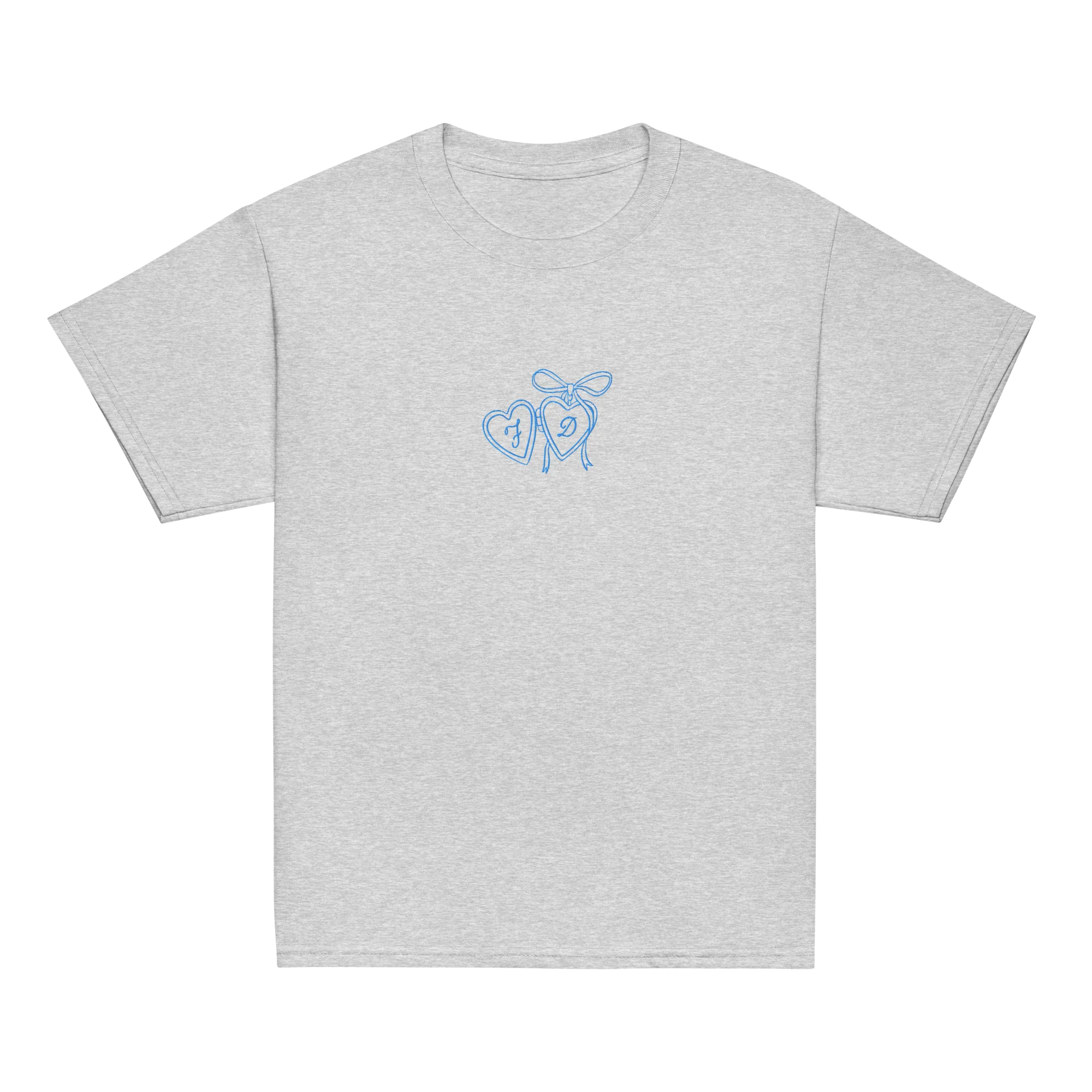 CUSTOM Couple Initials Wedding Bride Groom Embroidered Baby Tee - Image 7