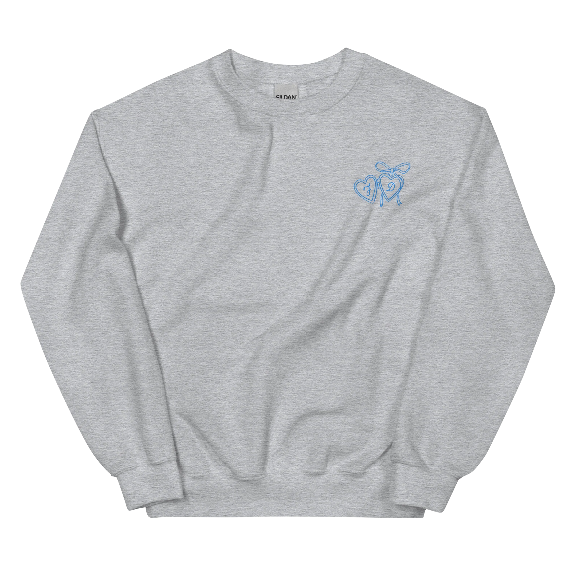 CUSTOM Couple Initials Wedding Bride Groom Embroidered Sweatshirt - Image 8