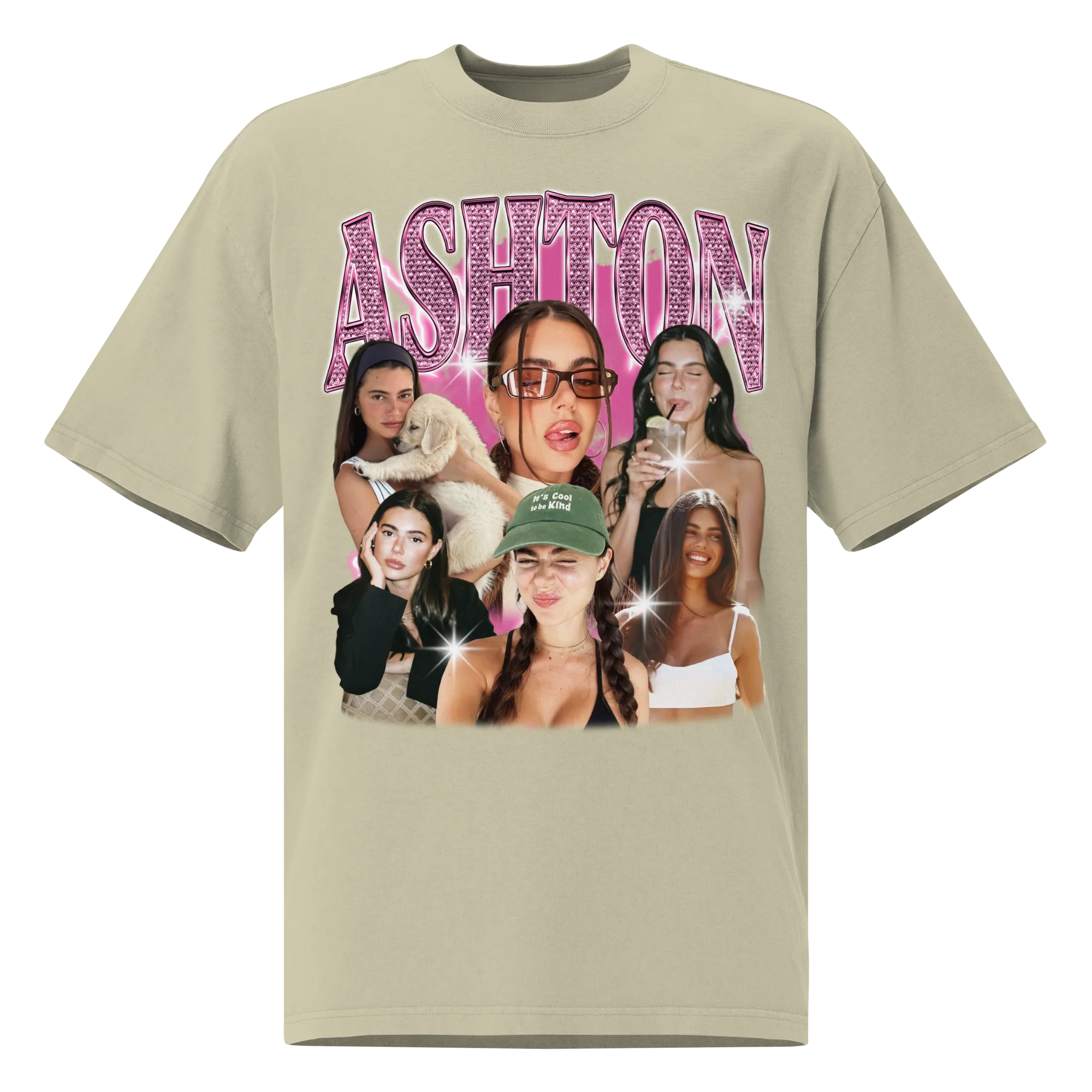 CUSTOM Create Your Own Bling Bootleg Oversized Faded T-Shirt - Image 5