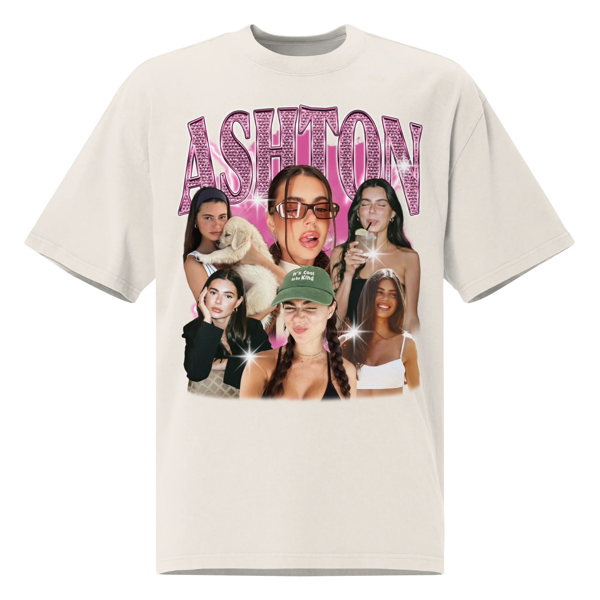 CUSTOM Create Your Own Bling Bootleg Oversized Faded T-Shirt - Image 7