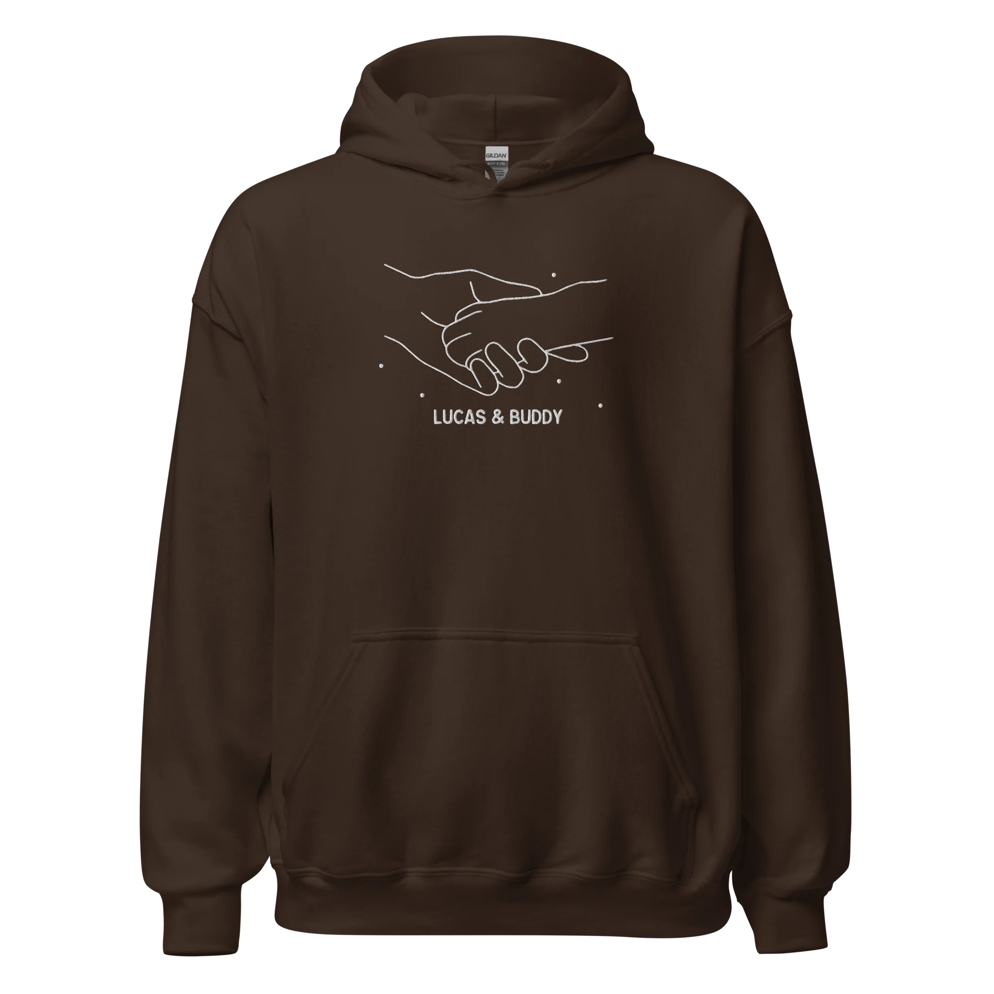 CUSTOM Dog & Owner Paw Hand Embroidered Hoodie - Image 11