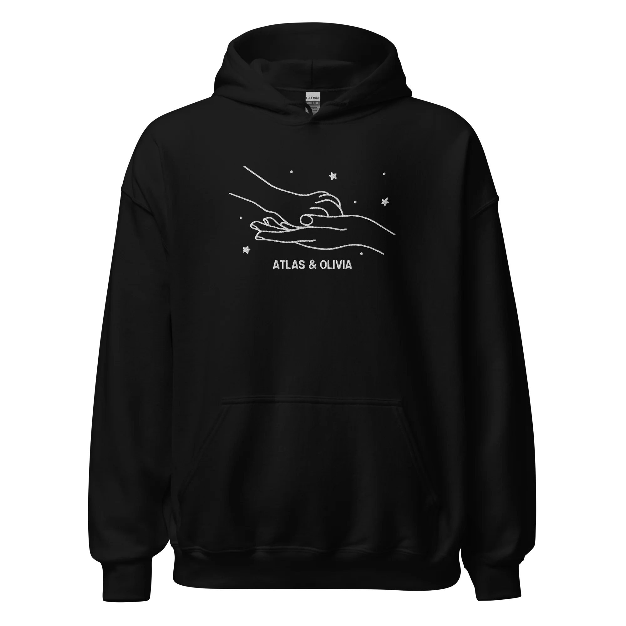 CUSTOM Dog & Owner Paw Hand Embroidered Hoodie - Image 10
