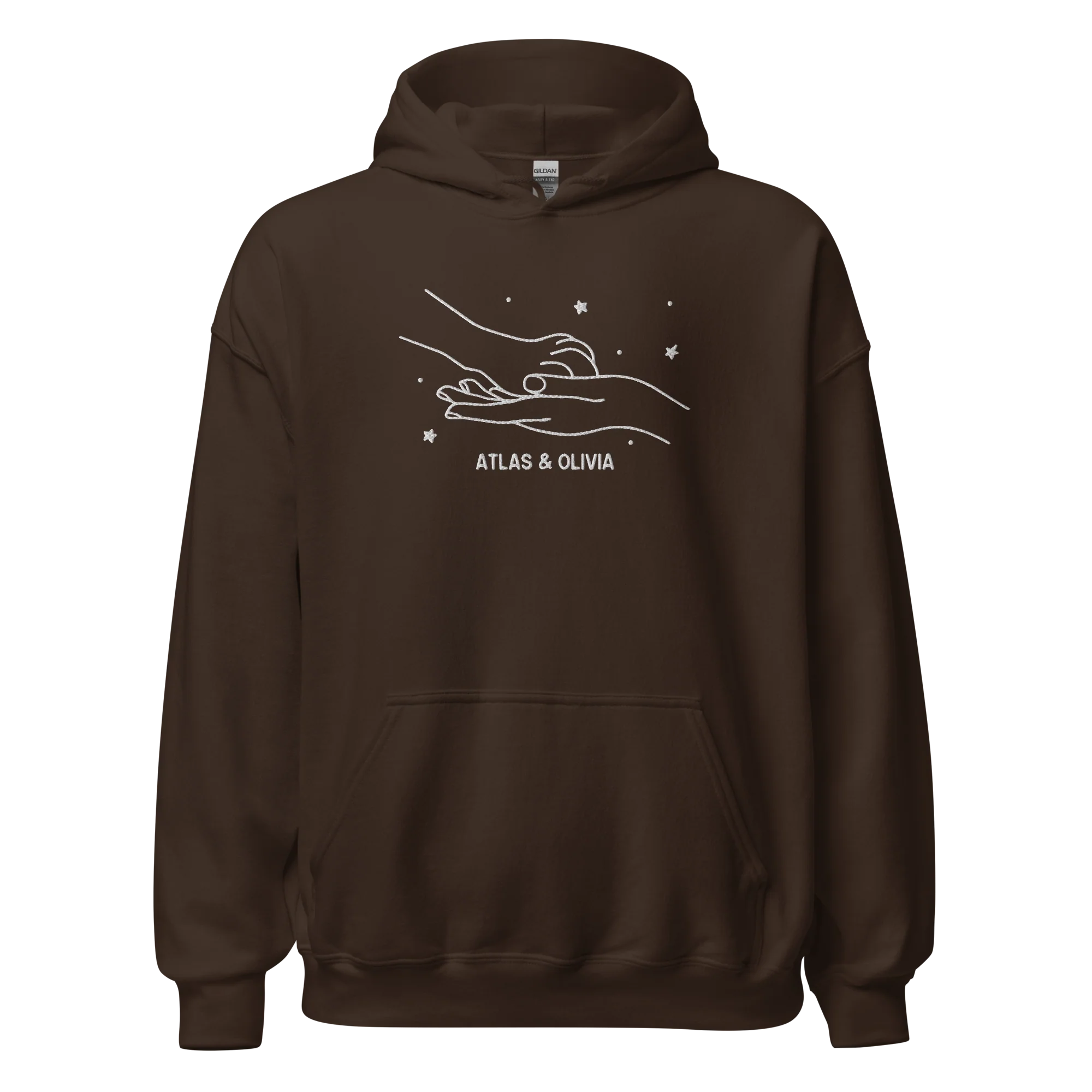 CUSTOM Dog & Owner Paw Hand Embroidered Hoodie - Image 12