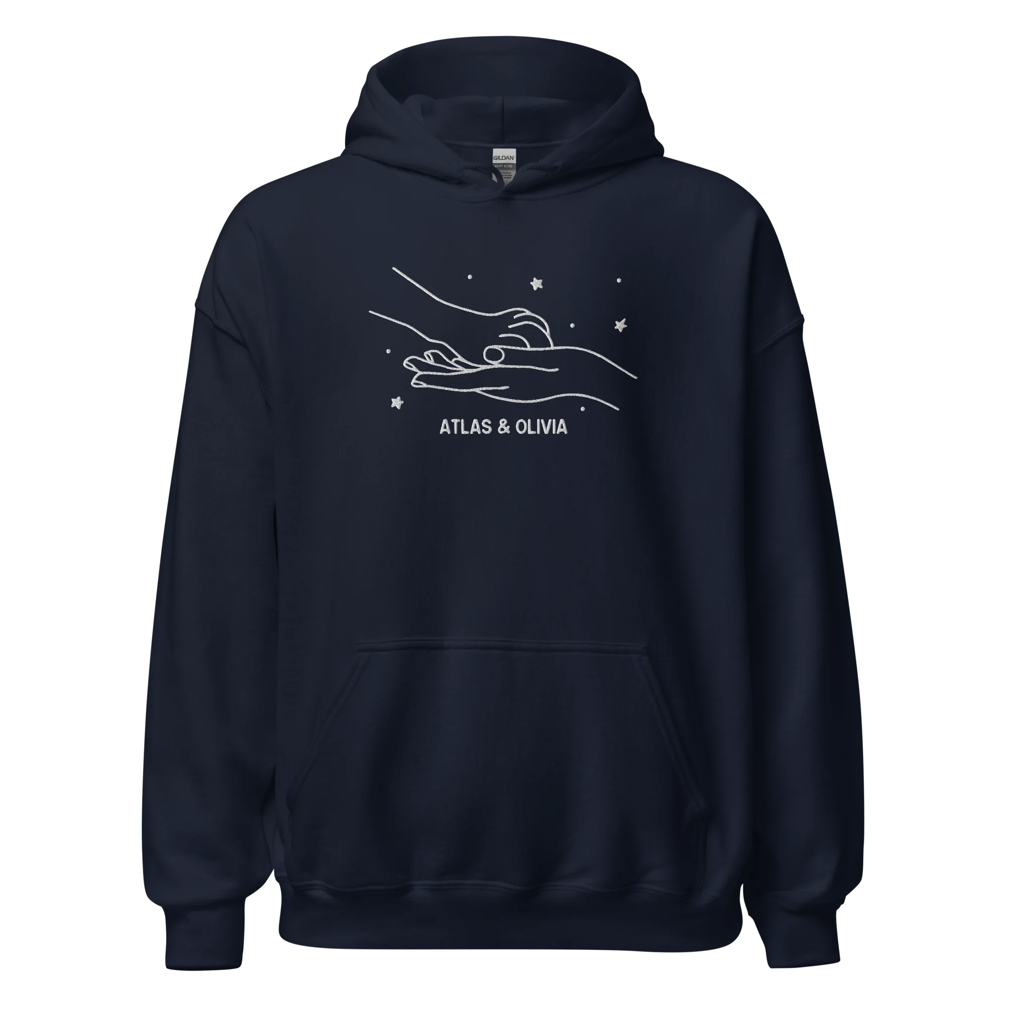 CUSTOM Dog & Owner Paw Hand Embroidered Hoodie - Image 9