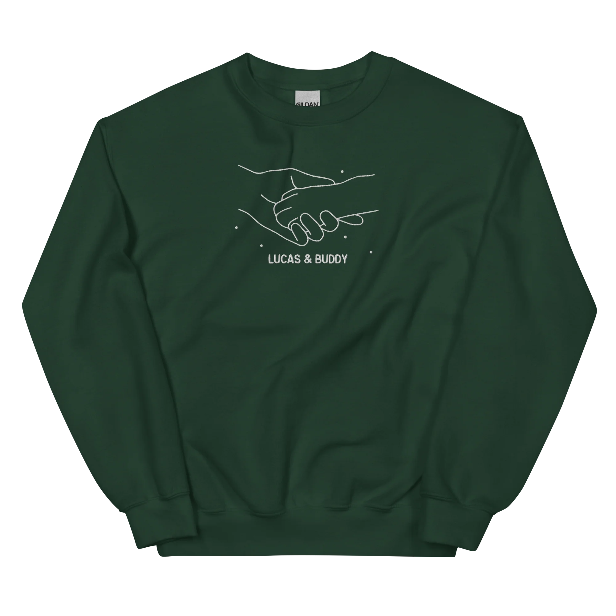 CUSTOM Dog & Owner Paw Hand Embroidered Sweatshirt - Image 10