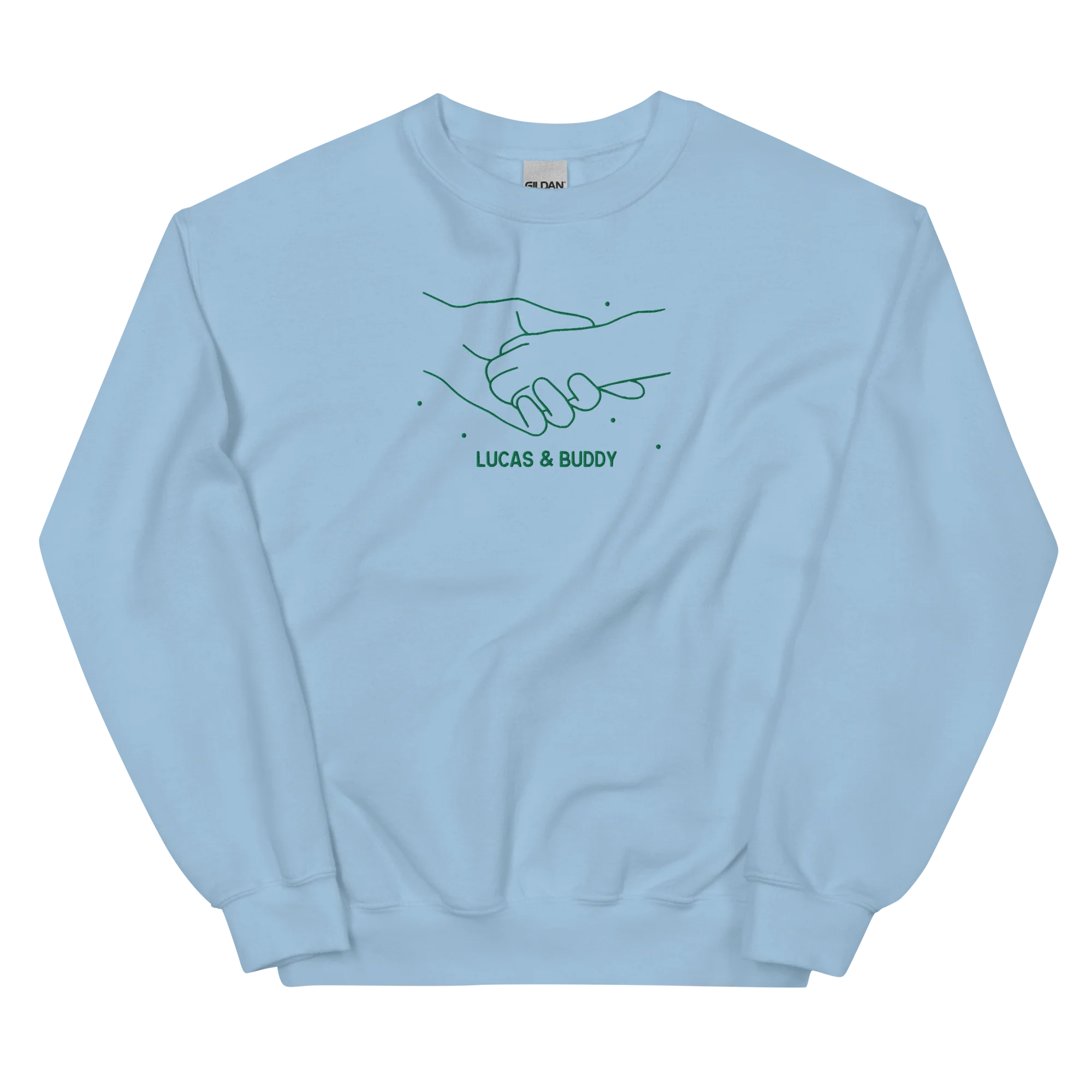 CUSTOM Dog & Owner Paw Hand Embroidered Sweatshirt - Image 4