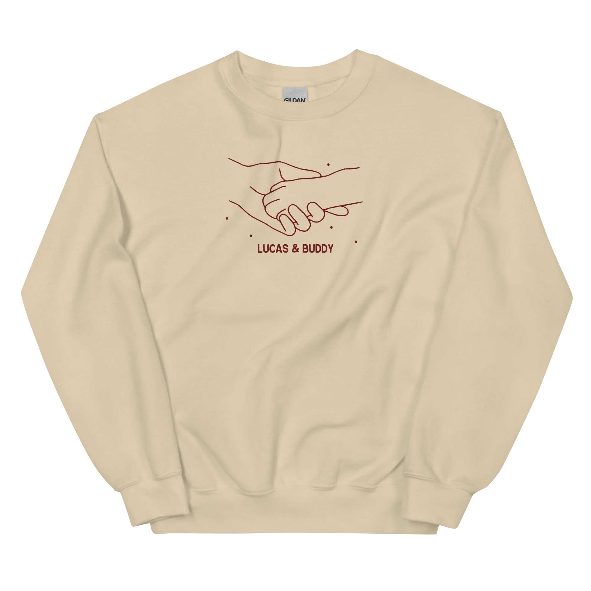 CUSTOM Dog & Owner Paw Hand Embroidered Sweatshirt - Image 5