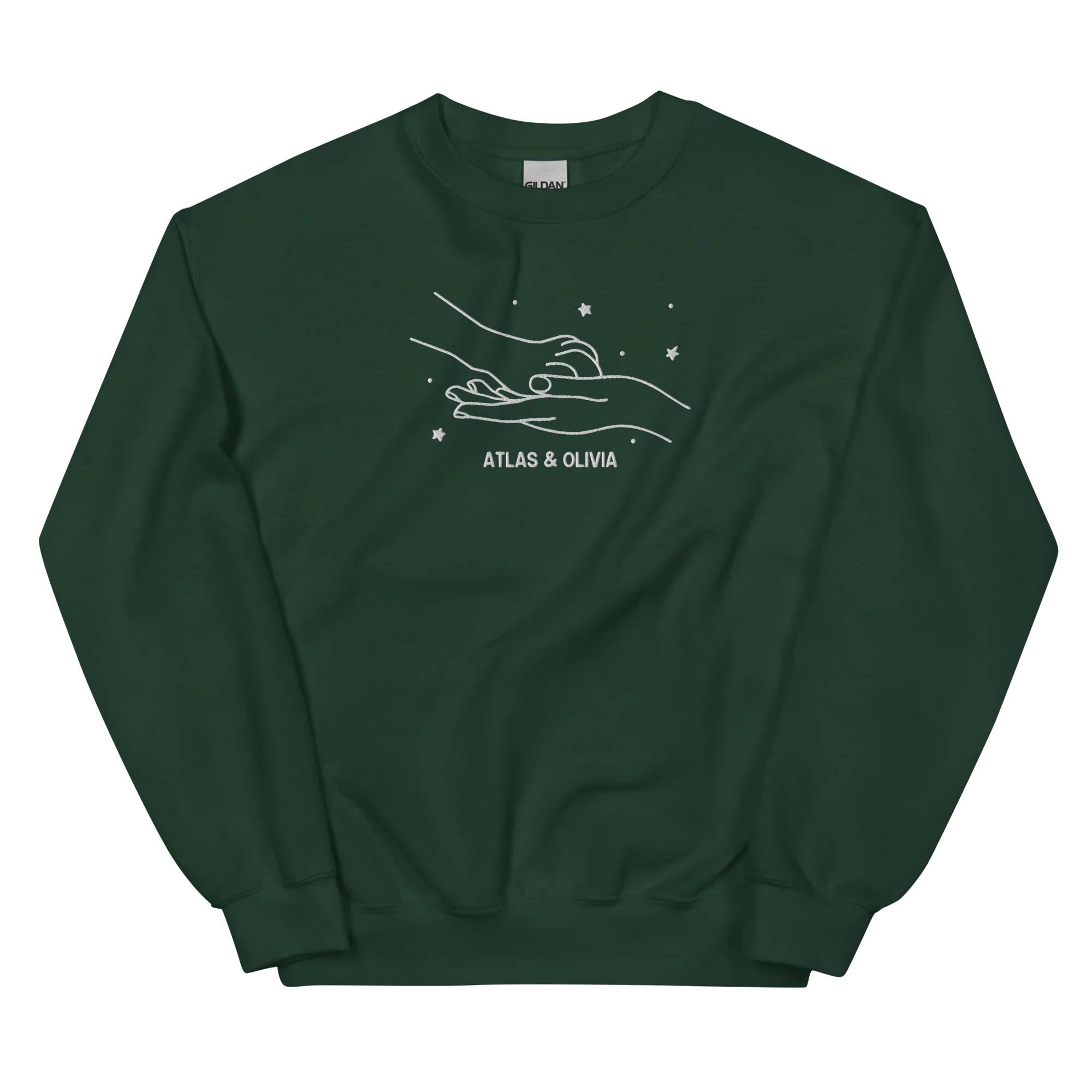 CUSTOM Dog & Owner Paw Hand Embroidered Sweatshirt - Image 10