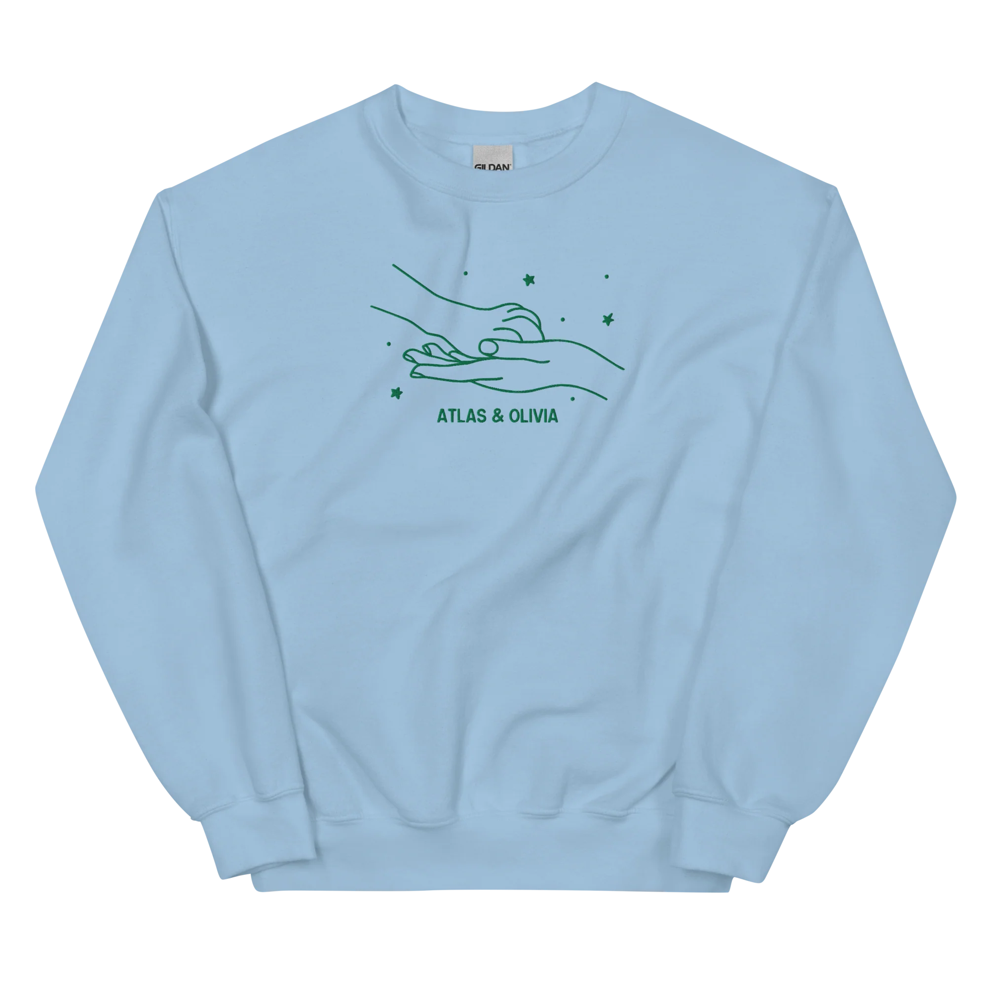 CUSTOM Dog & Owner Paw Hand Embroidered Sweatshirt - Image 5