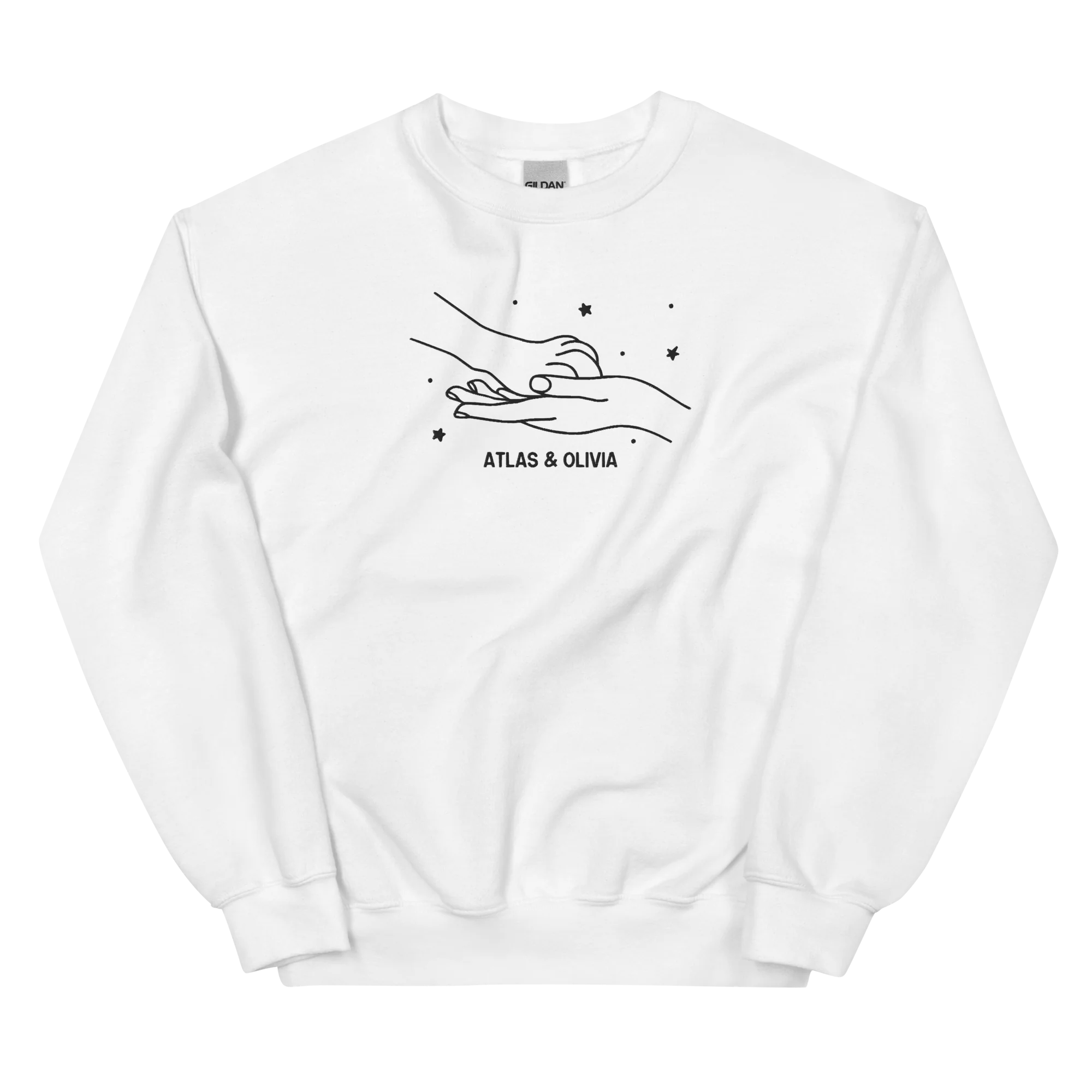 CUSTOM Dog & Owner Paw Hand Embroidered Sweatshirt - Image 8