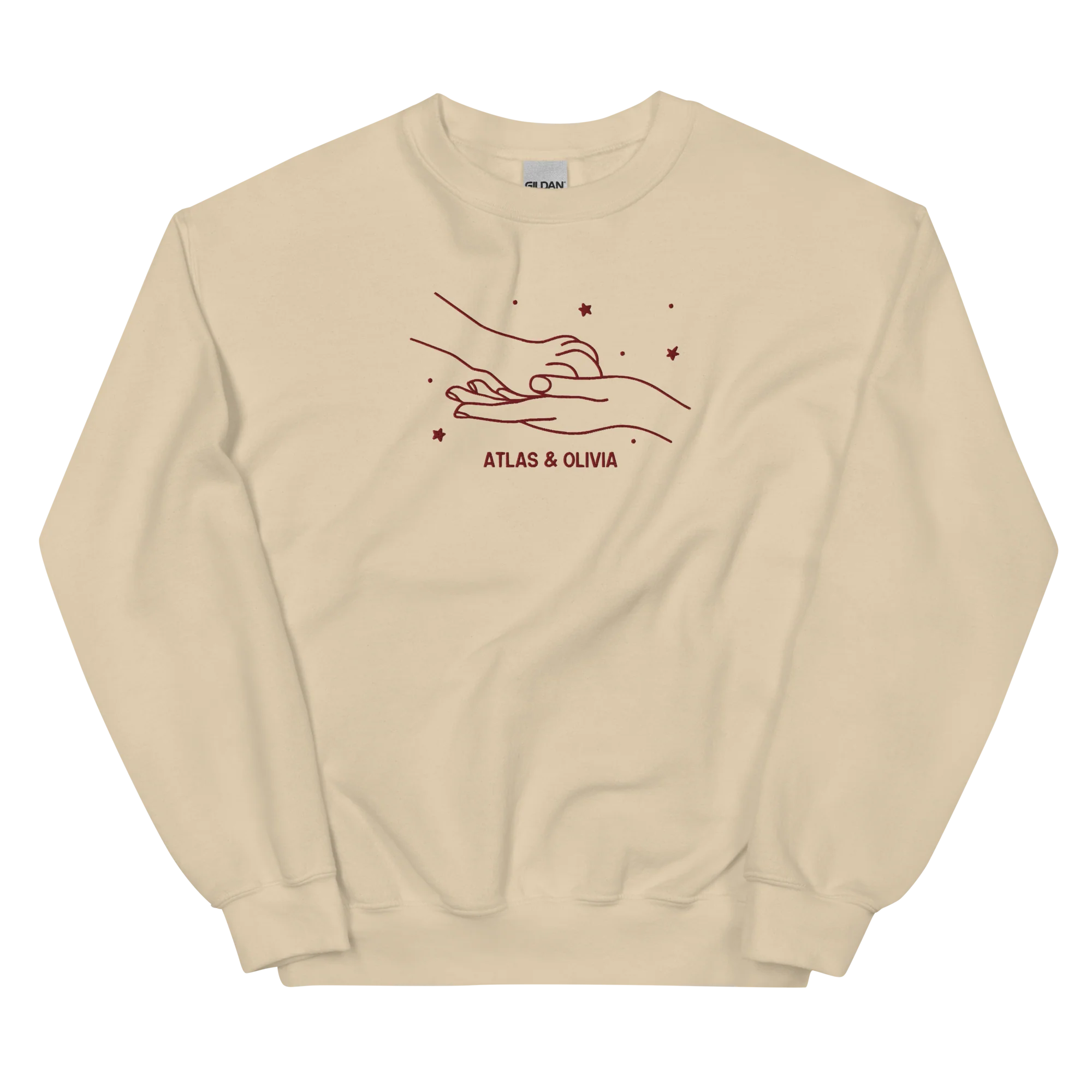 CUSTOM Dog & Owner Paw Hand Embroidered Sweatshirt - Image 9