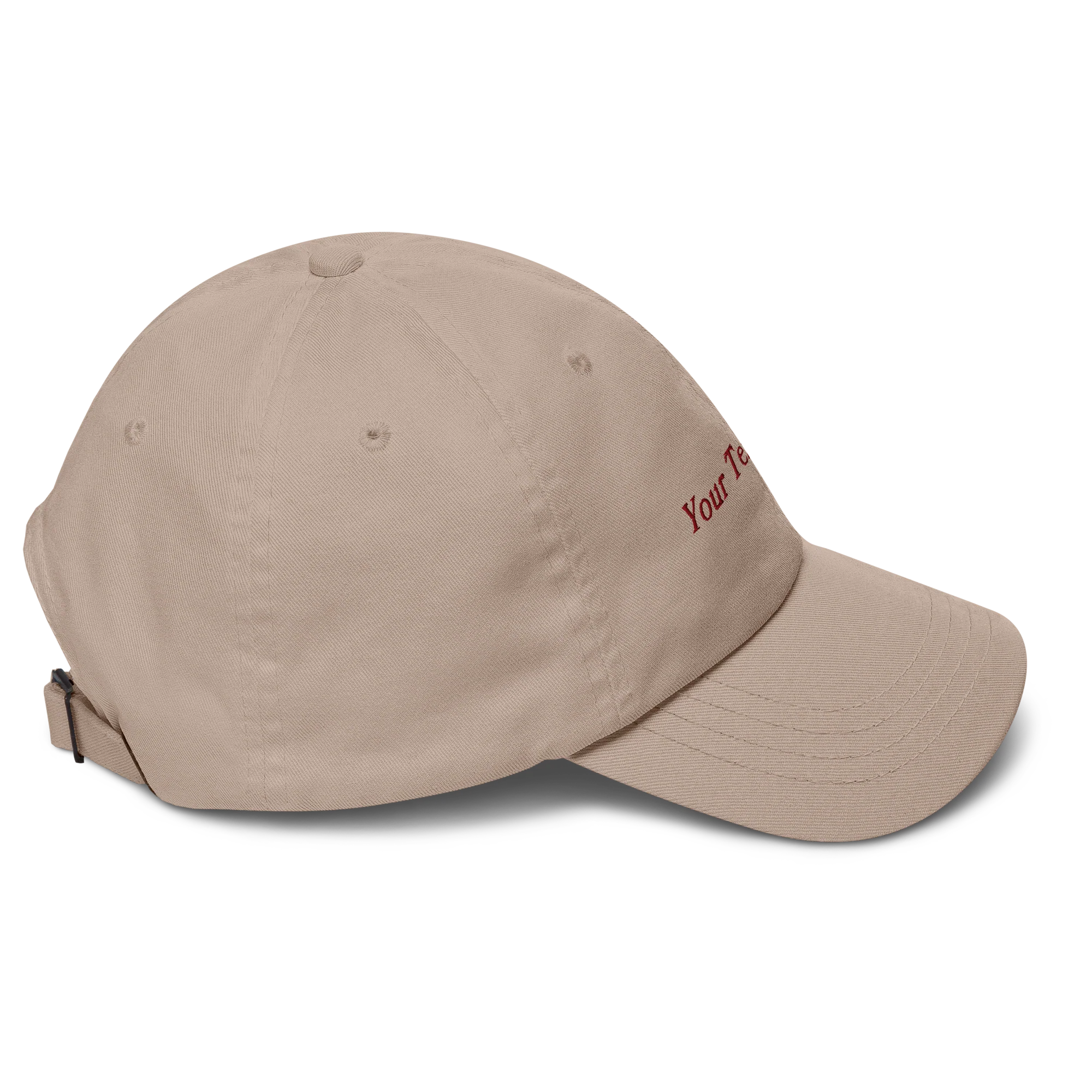 CUSTOM Your Text Serifed Embroidered Cap - Image 9