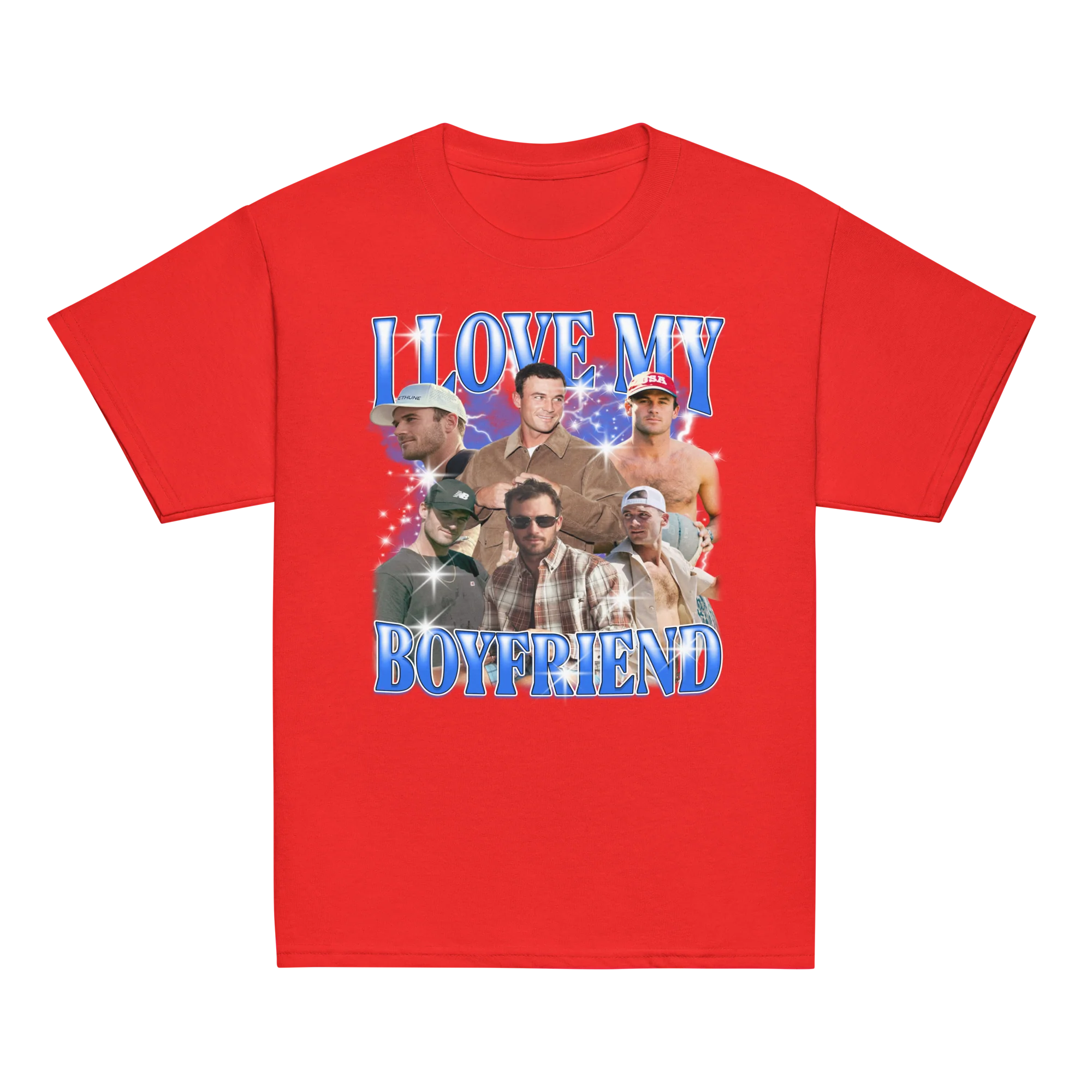 CUSTOM I Love My Boyfriend Photo Bootleg Baby Tee - Image 10