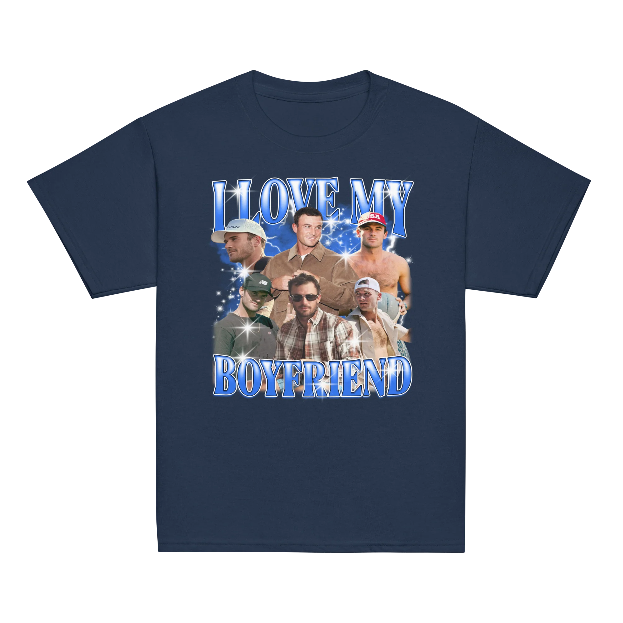 CUSTOM I Love My Boyfriend Photo Bootleg Baby Tee - Image 4