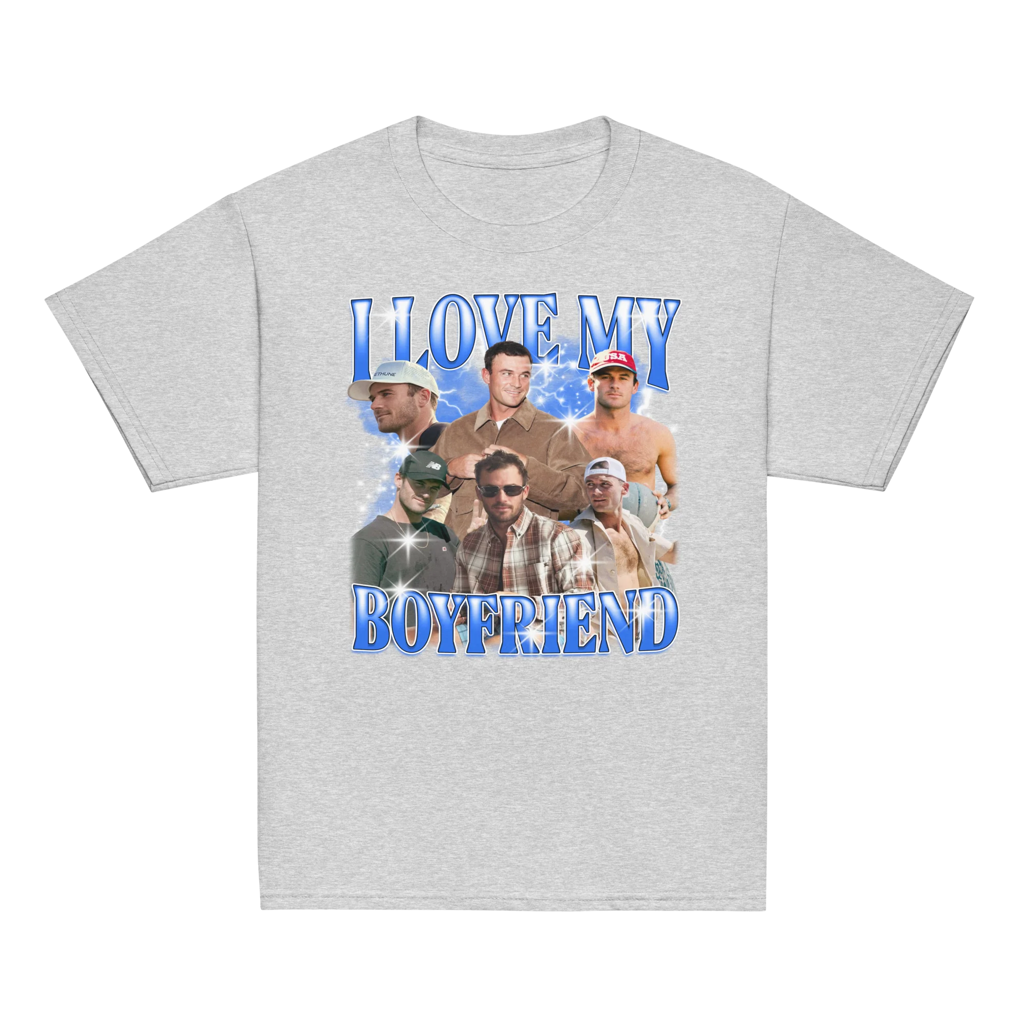 CUSTOM I Love My Boyfriend Photo Bootleg Baby Tee - Image 6
