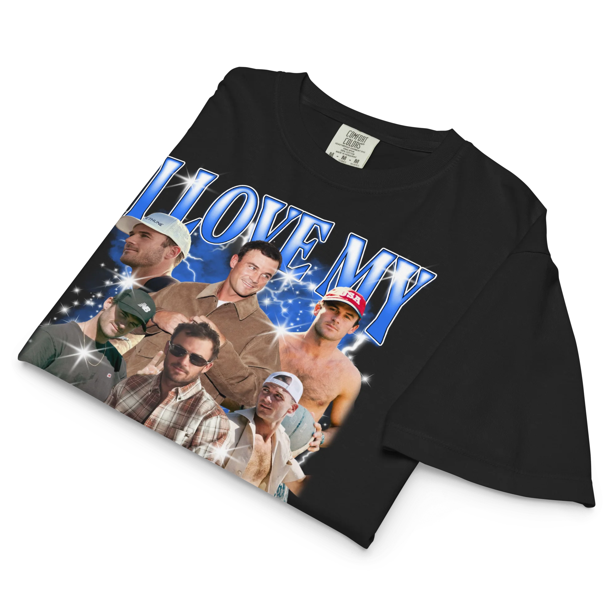 CUSTOM I Love My Boyfriend Photo Bootleg Boxy Tee - Image 3