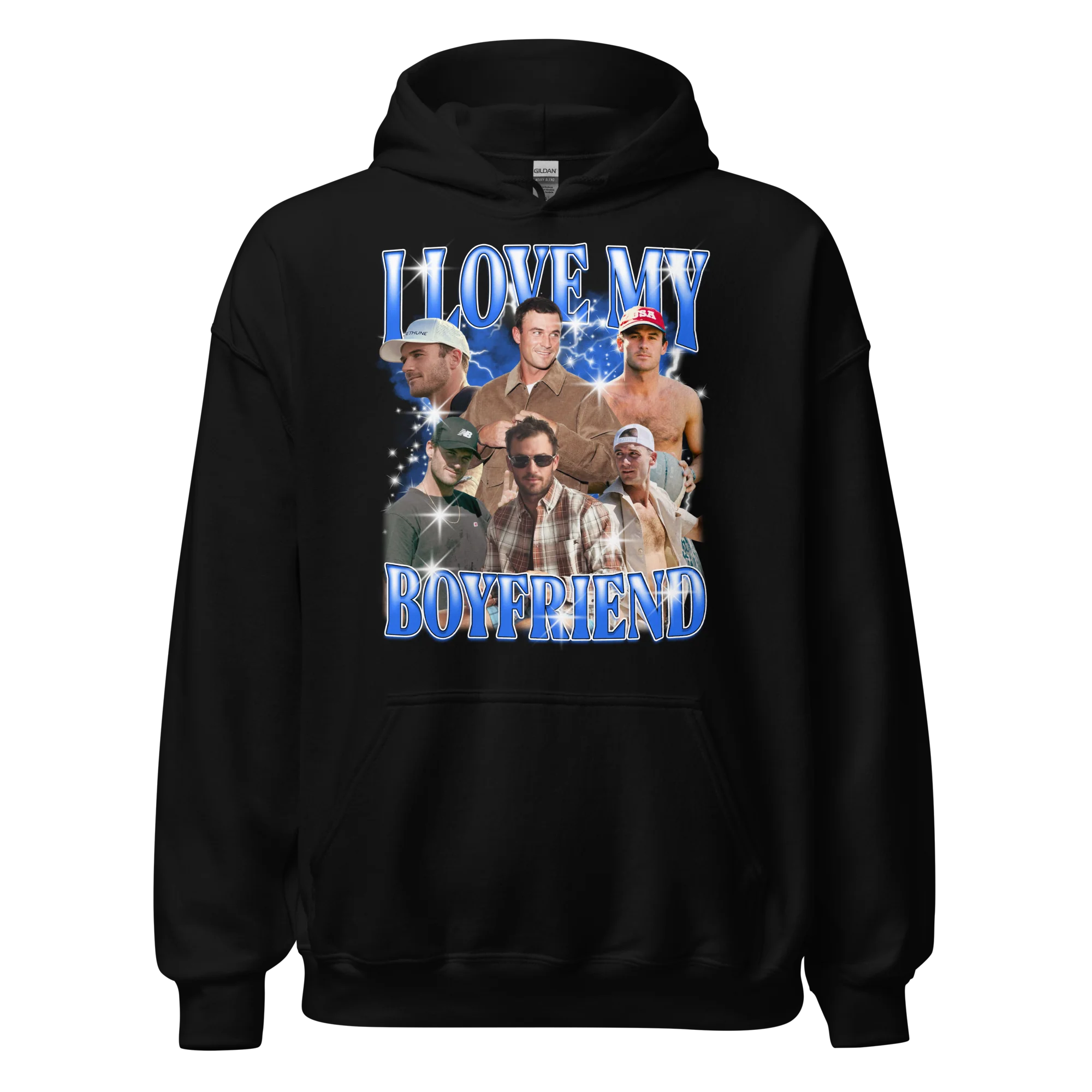 CUSTOM I Love My Boyfriend Photo Bootleg Hoodie - Image 13