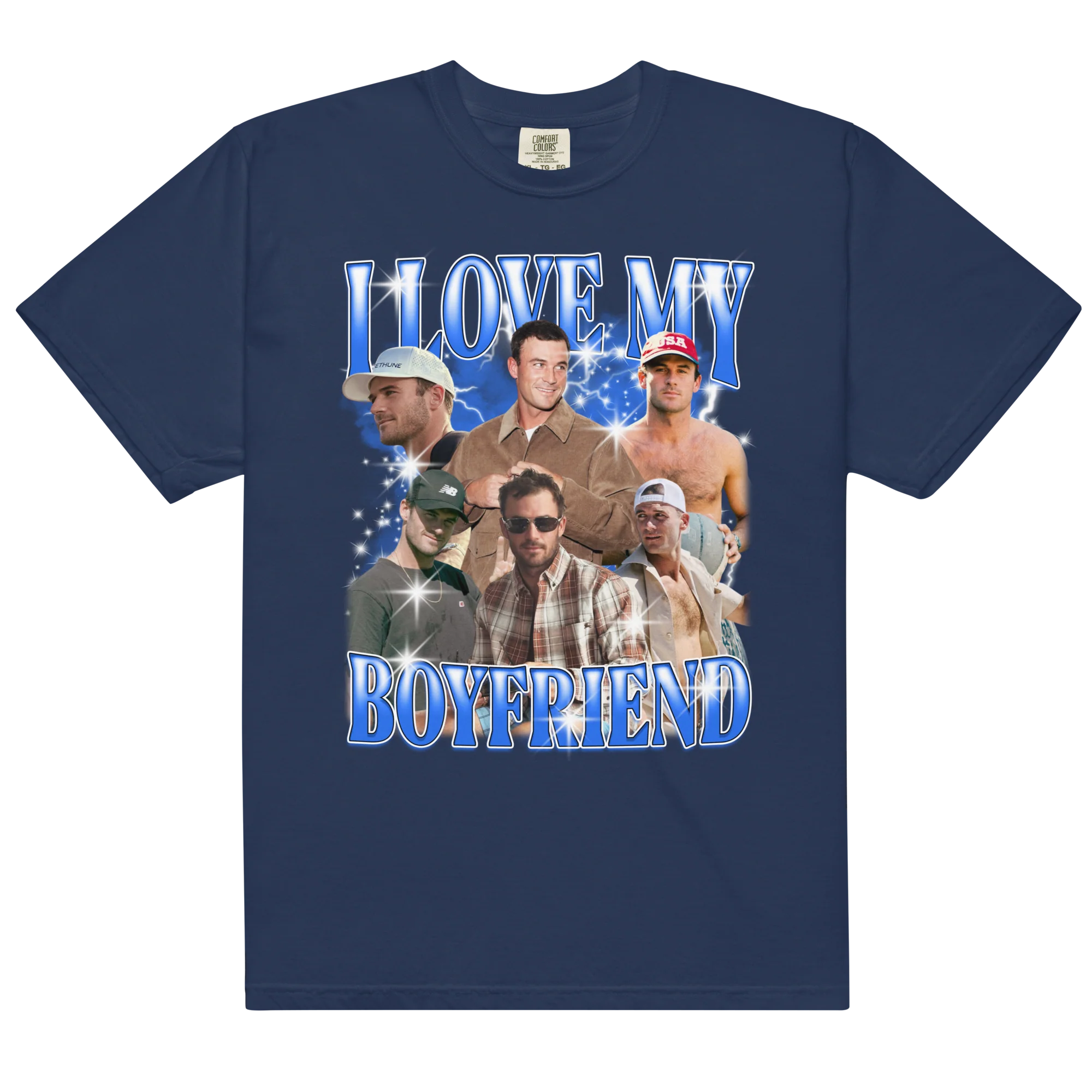 CUSTOM I Love My Boyfriend Photo Bootleg T-Shirt - Image 12