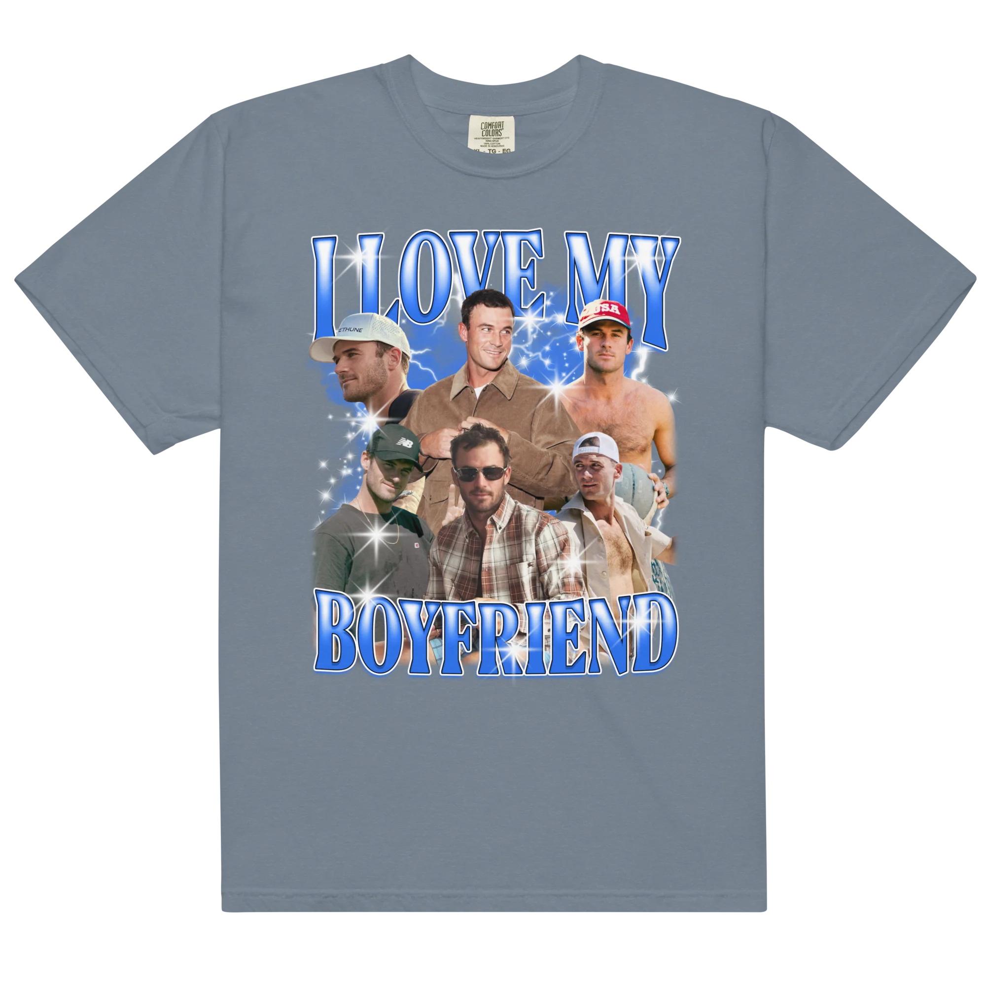 CUSTOM I Love My Boyfriend Photo Bootleg T-Shirt - Image 13