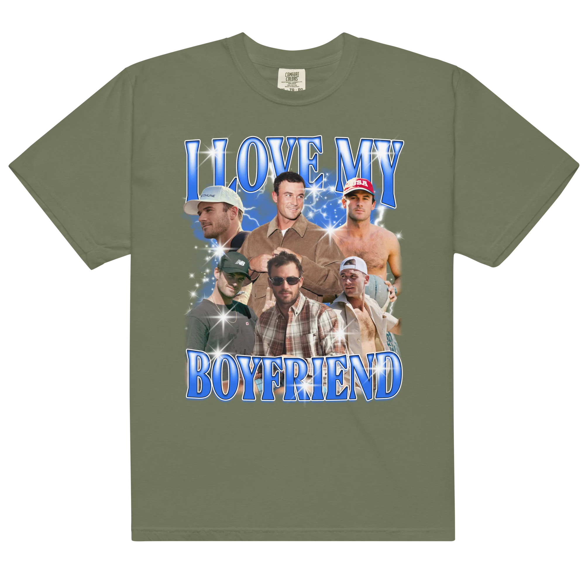 CUSTOM I Love My Boyfriend Photo Bootleg T-Shirt - Image 15