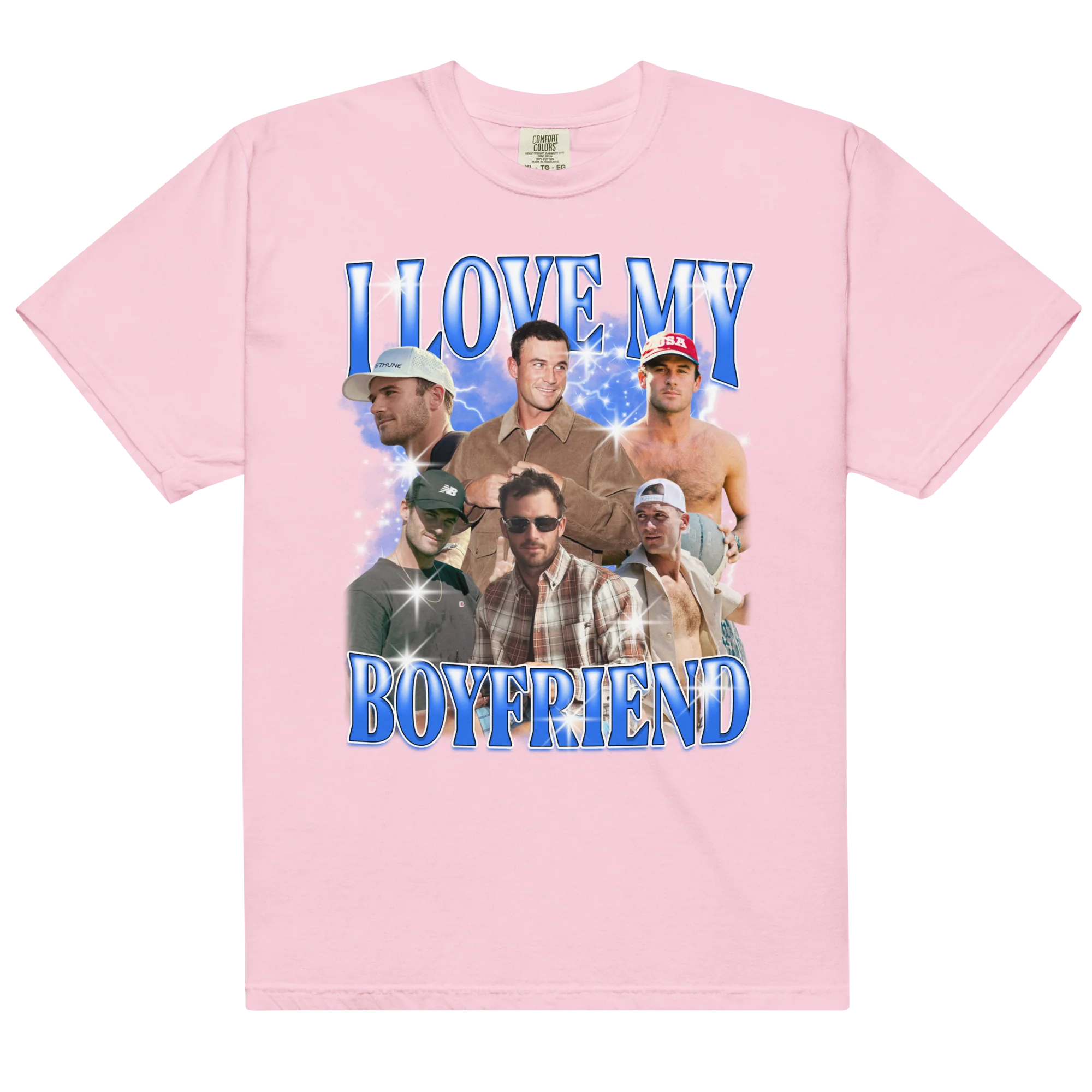 CUSTOM I Love My Boyfriend Photo Bootleg T-Shirt - Image 4