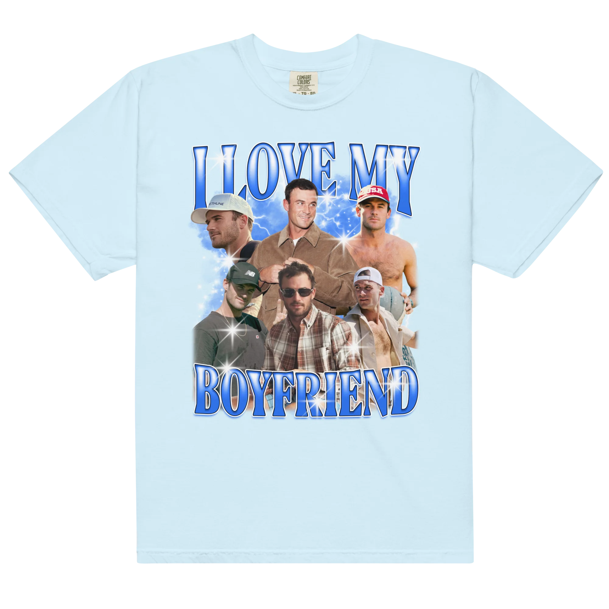 CUSTOM I Love My Boyfriend Photo Bootleg T-Shirt - Image 5