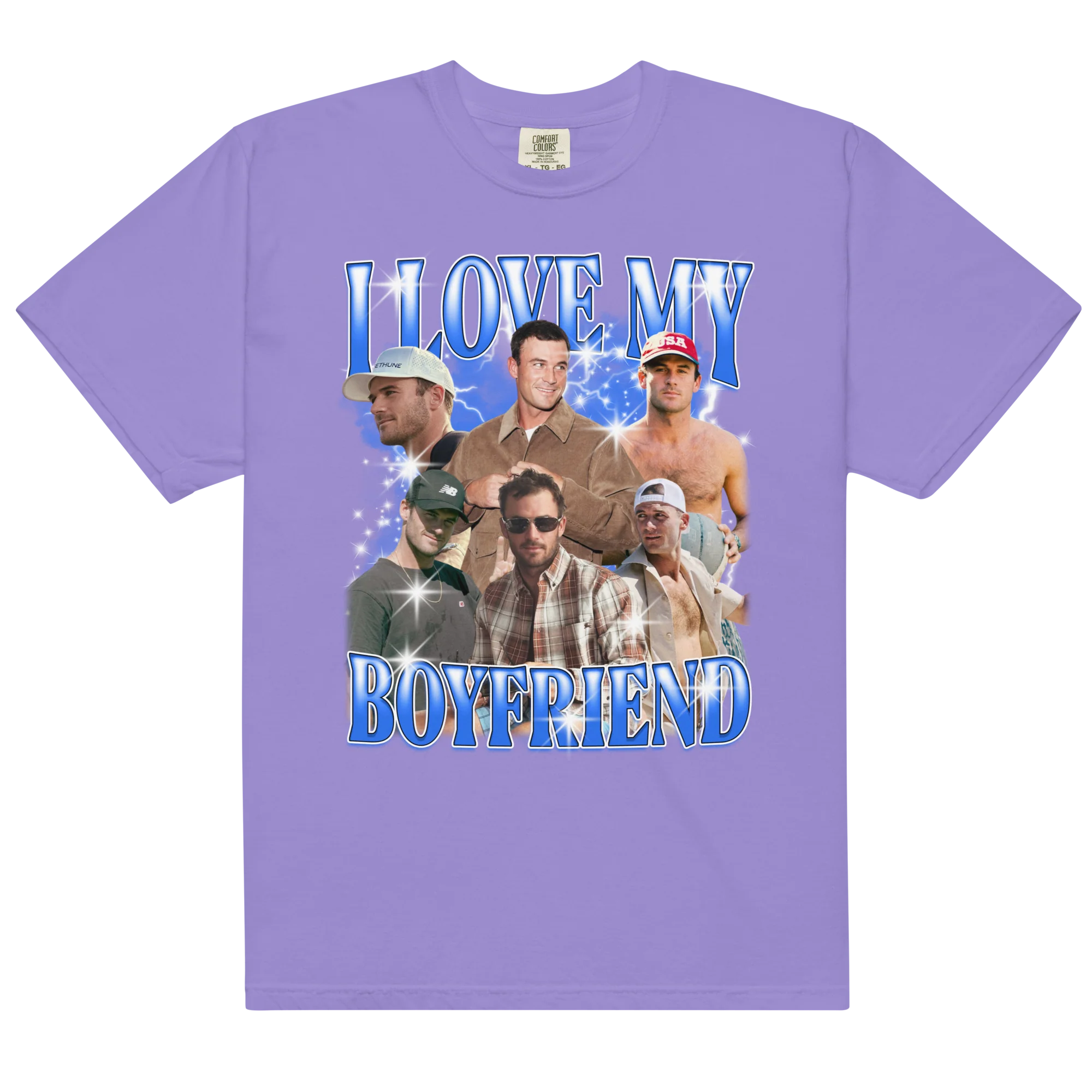 CUSTOM I Love My Boyfriend Photo Bootleg T-Shirt - Image 8
