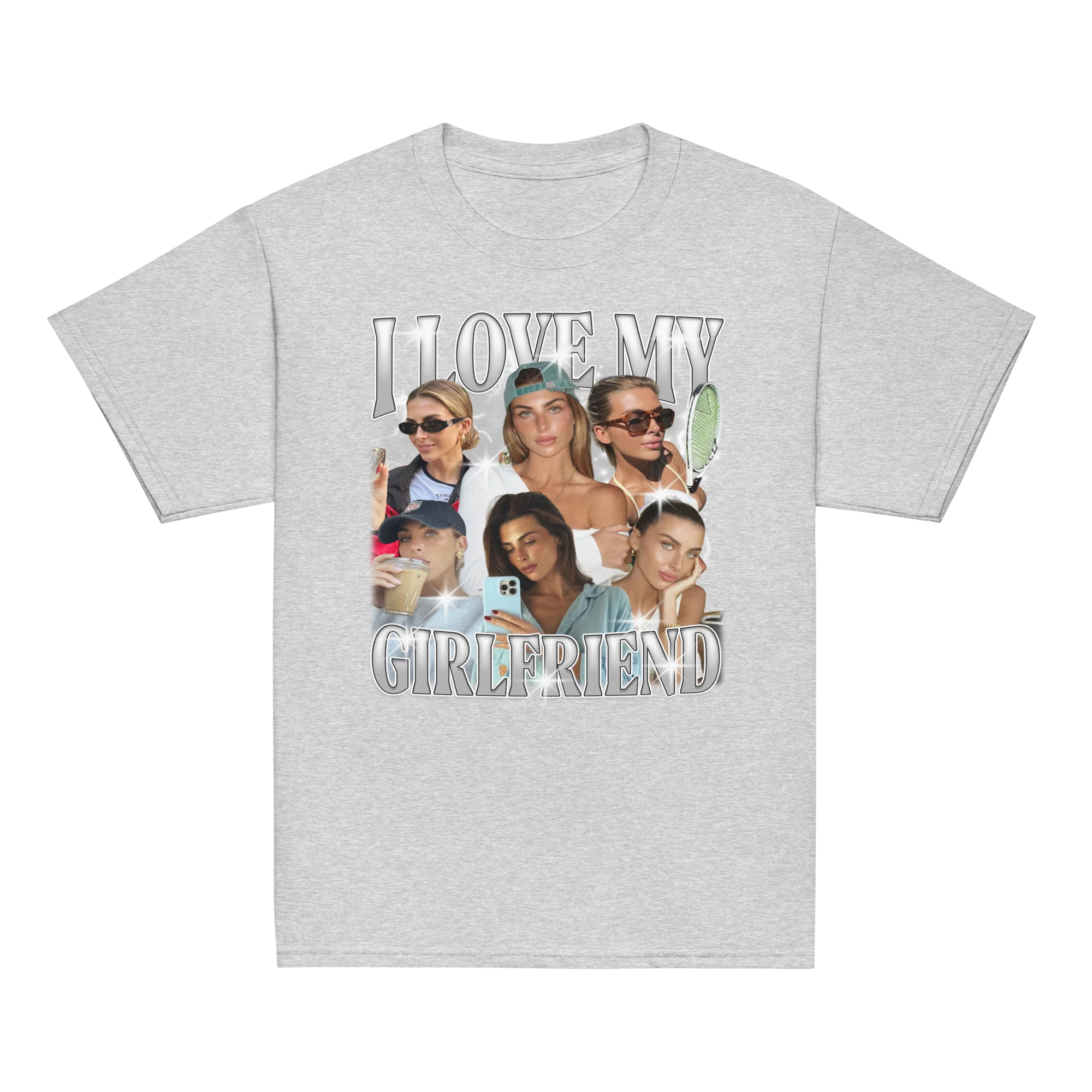 CUSTOM I Love My Girlfriend Photo Bootleg Baby Tee - Image 7