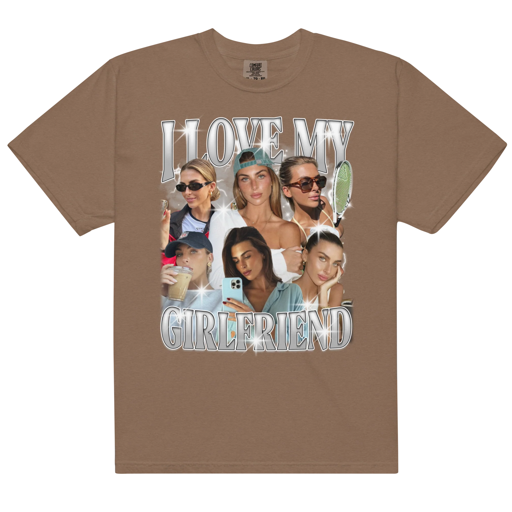 CUSTOM I Love My Girlfriend Photo Bootleg T-Shirt - Image 12