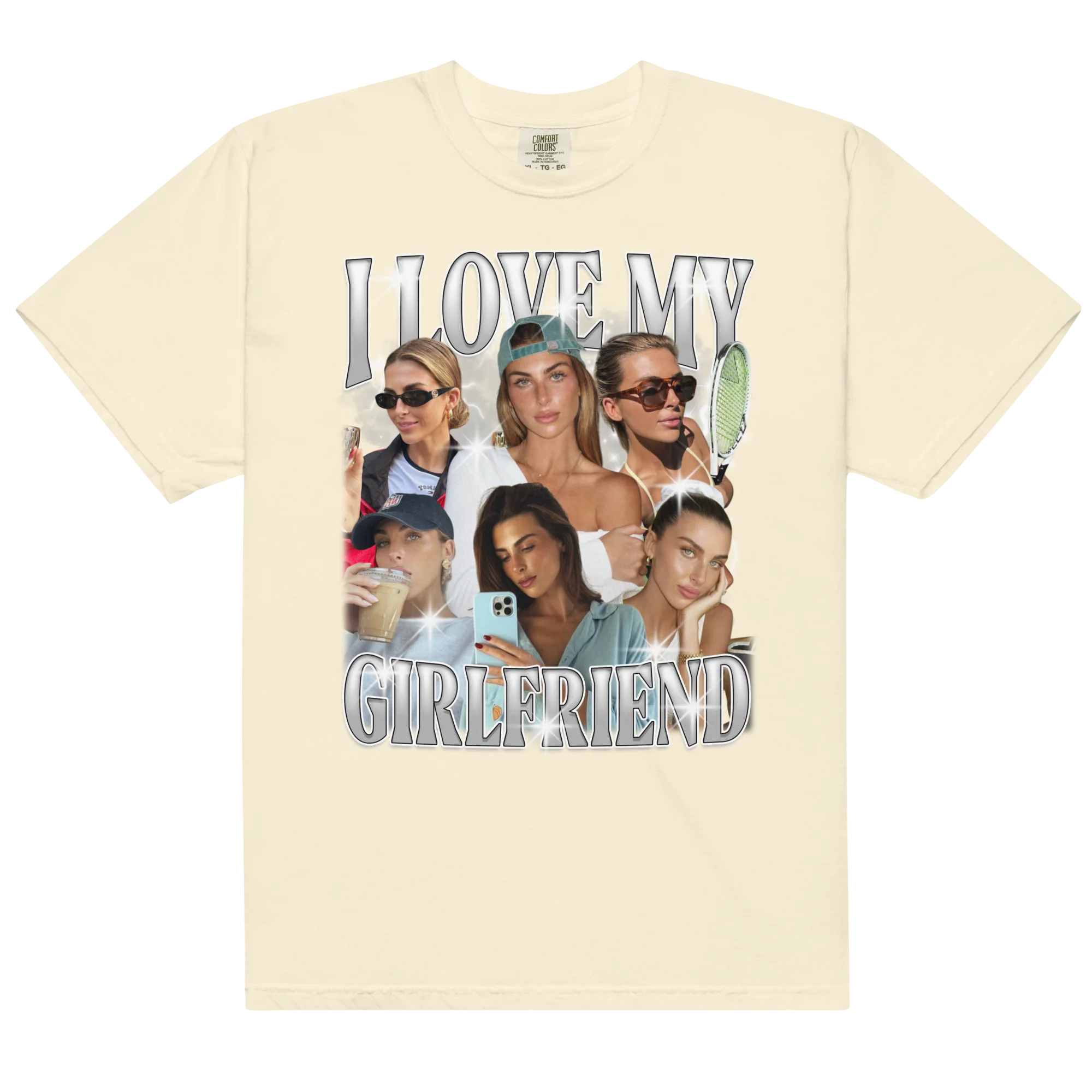 CUSTOM I Love My Girlfriend Photo Bootleg T-Shirt - Image 13