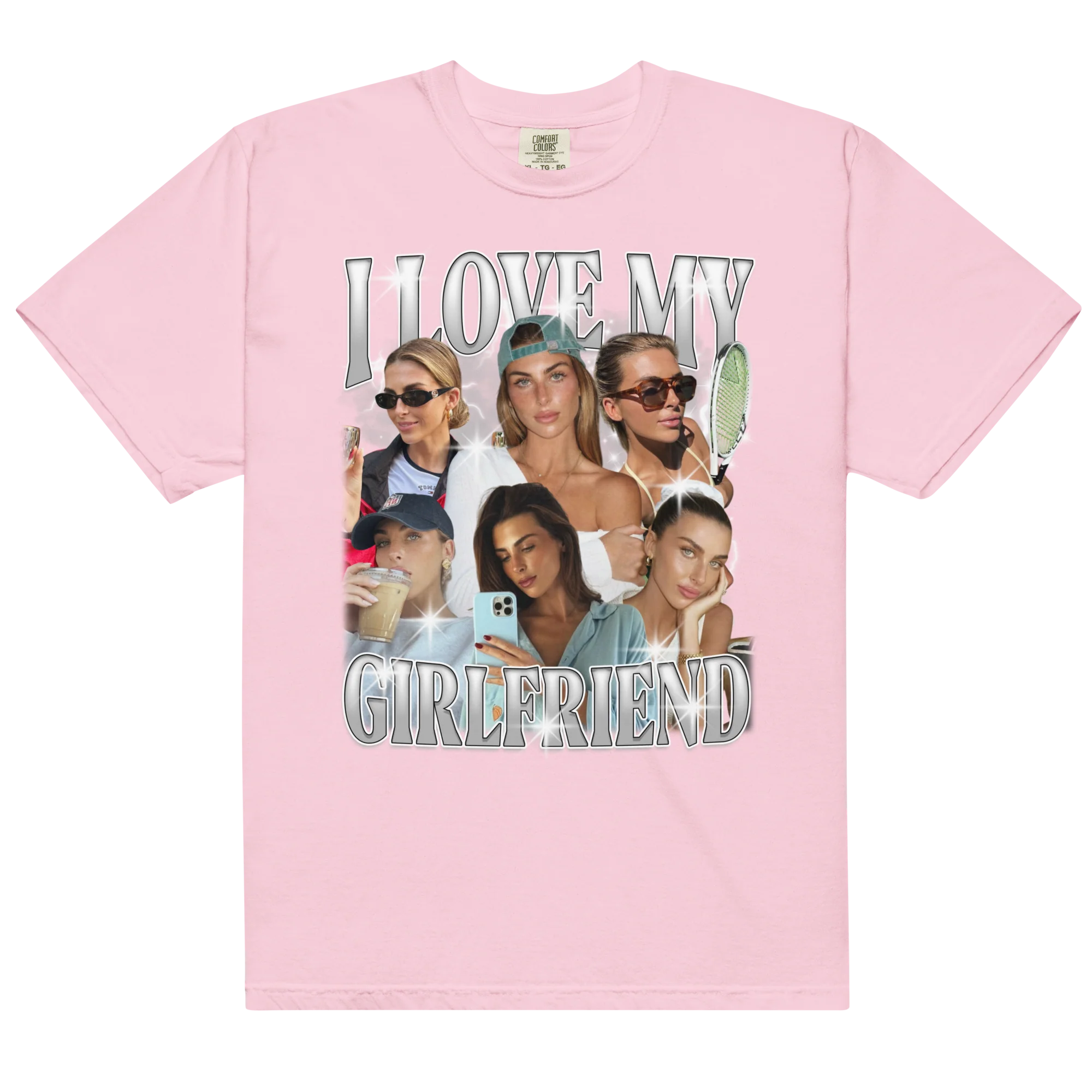 CUSTOM I Love My Girlfriend Photo Bootleg T-Shirt - Image 14