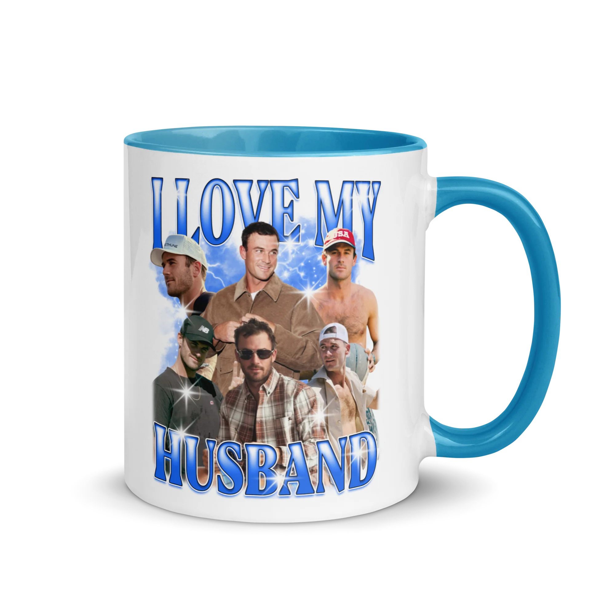 CUSTOM I Love My Husband Photo Bootleg Mug - Image 4