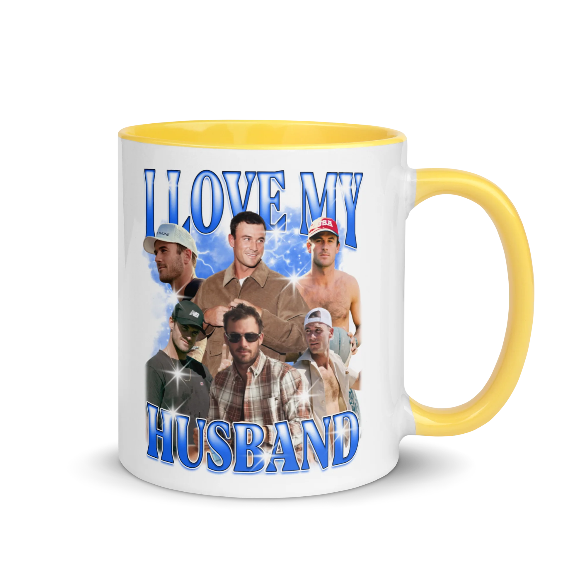 CUSTOM I Love My Husband Photo Bootleg Mug - Image 5
