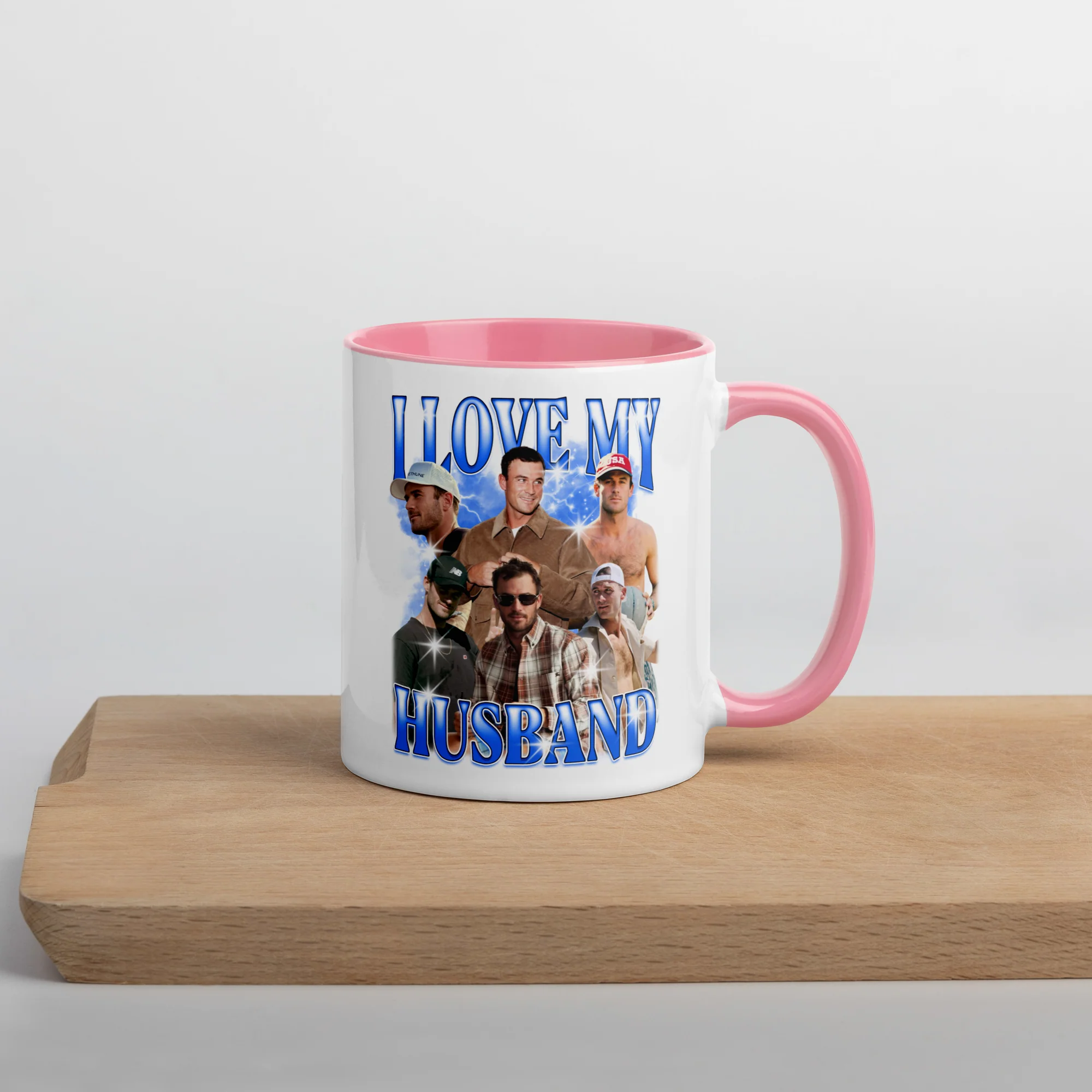 CUSTOM I Love My Husband Photo Bootleg Mug - Image 6