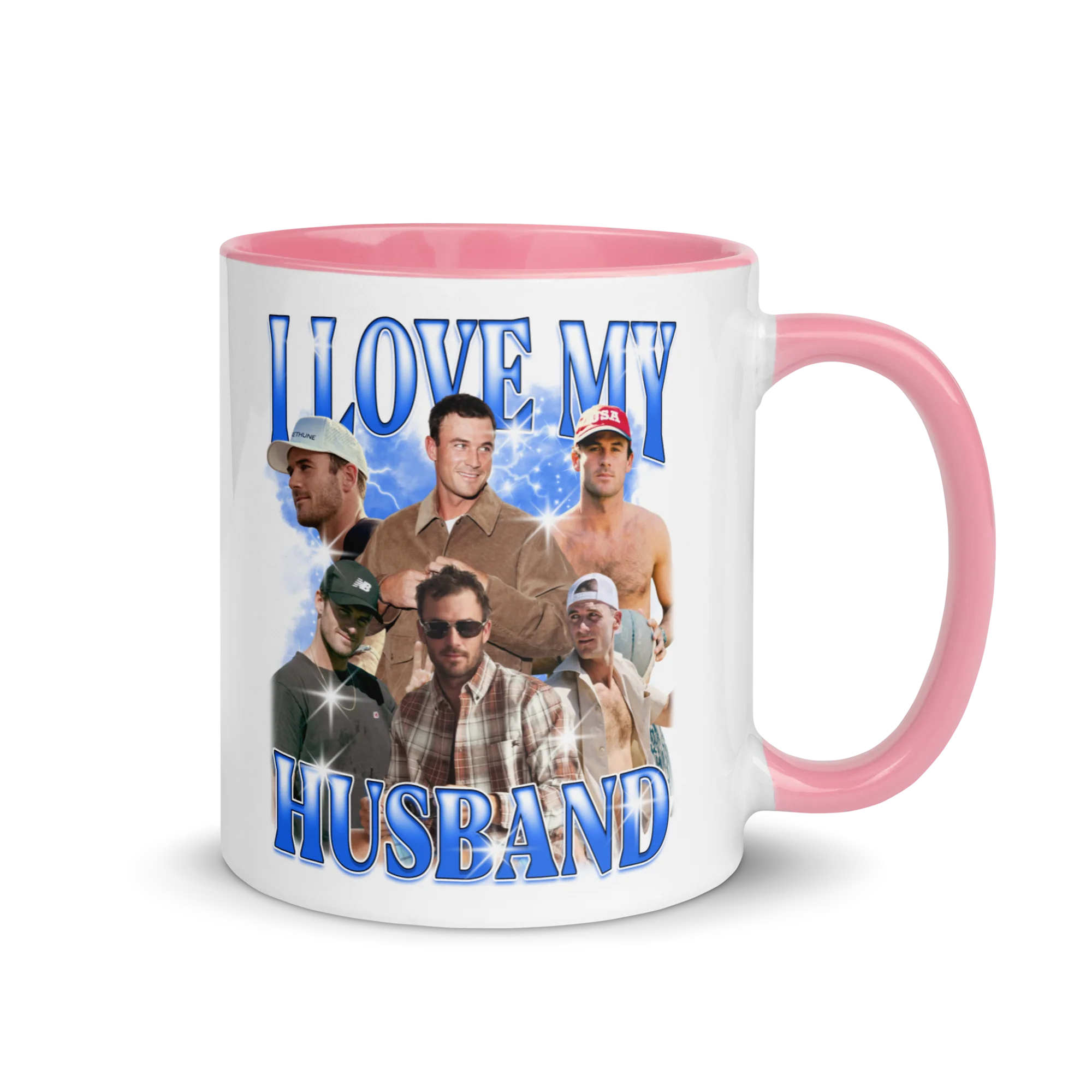CUSTOM I Love My Husband Photo Bootleg Mug - Image 7