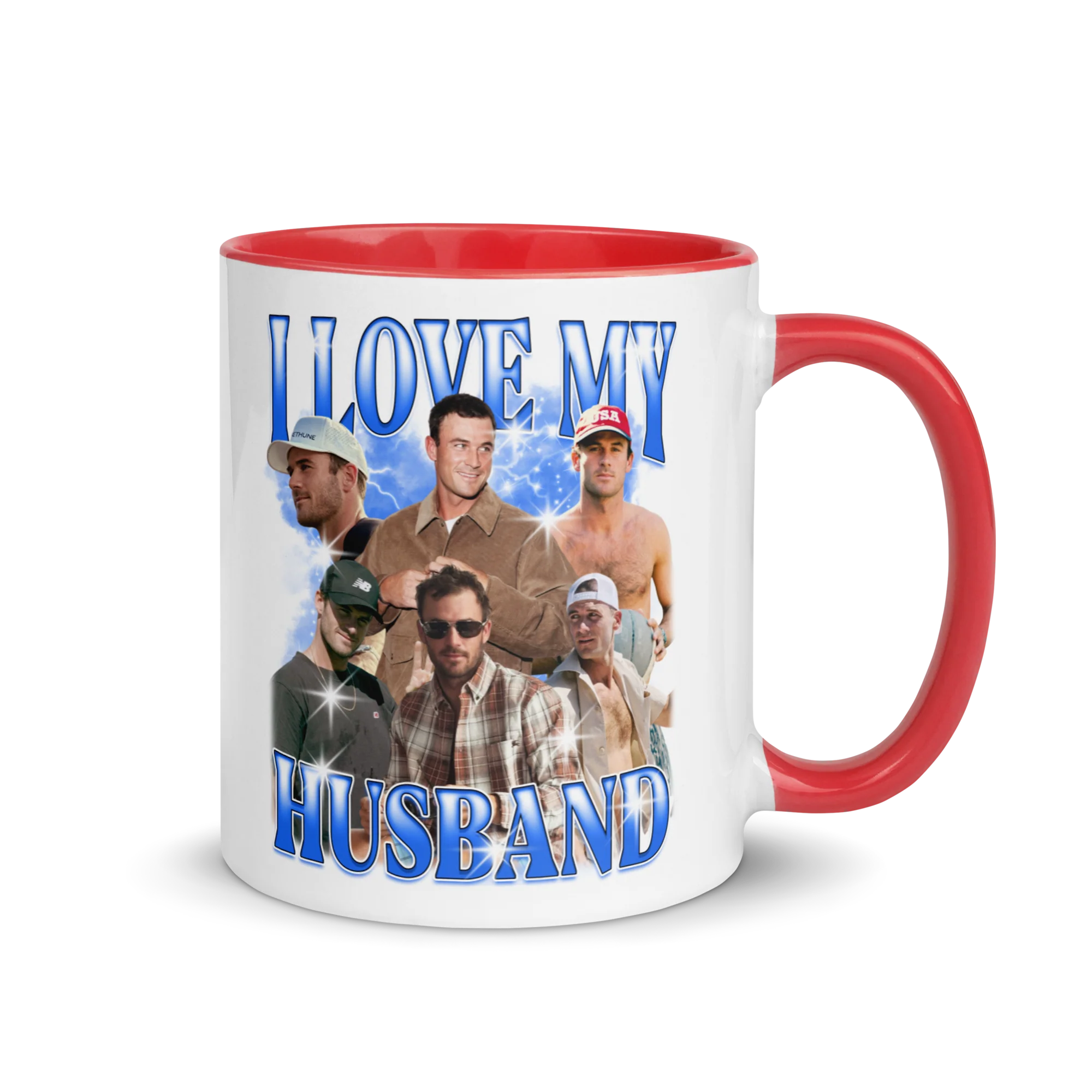 CUSTOM I Love My Husband Photo Bootleg Mug - Image 8