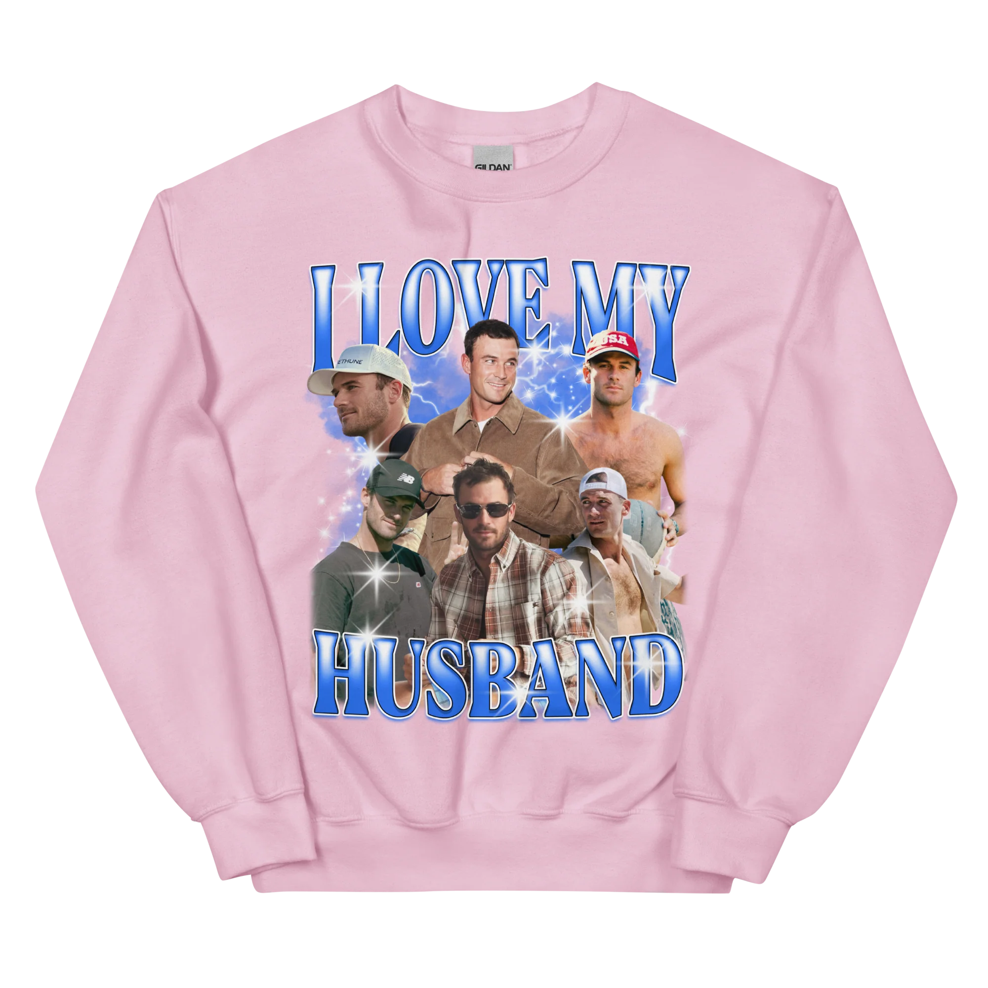 CUSTOM I Love My Husband Photo Bootleg Sweatshirt - Image 5