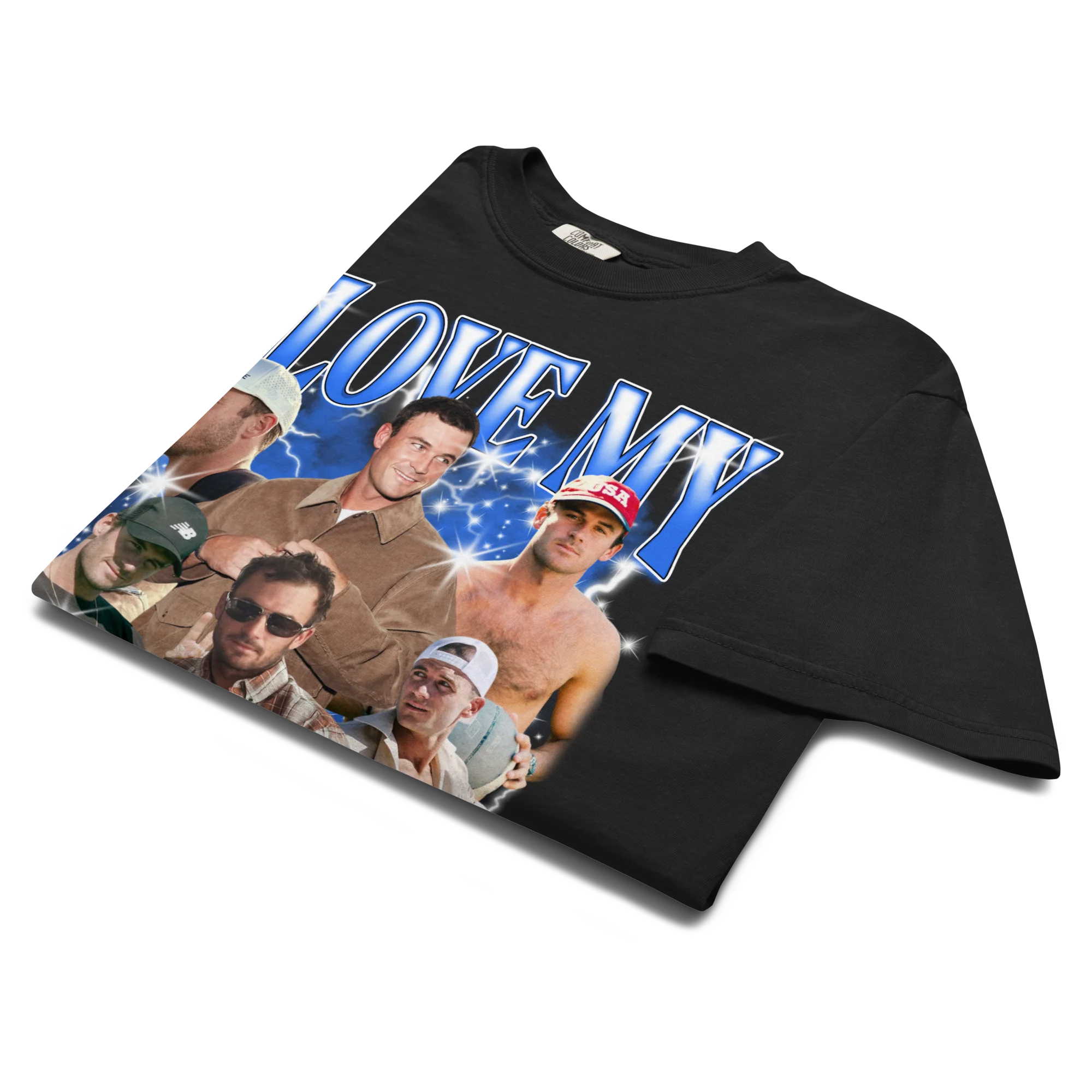 CUSTOM I Love My Husband Photo Bootleg T-Shirt - Image 3
