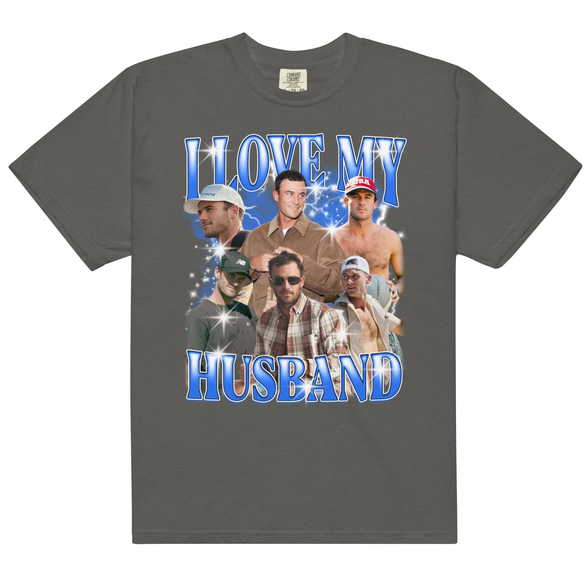 CUSTOM I Love My Husband Photo Bootleg T-Shirt - Image 4