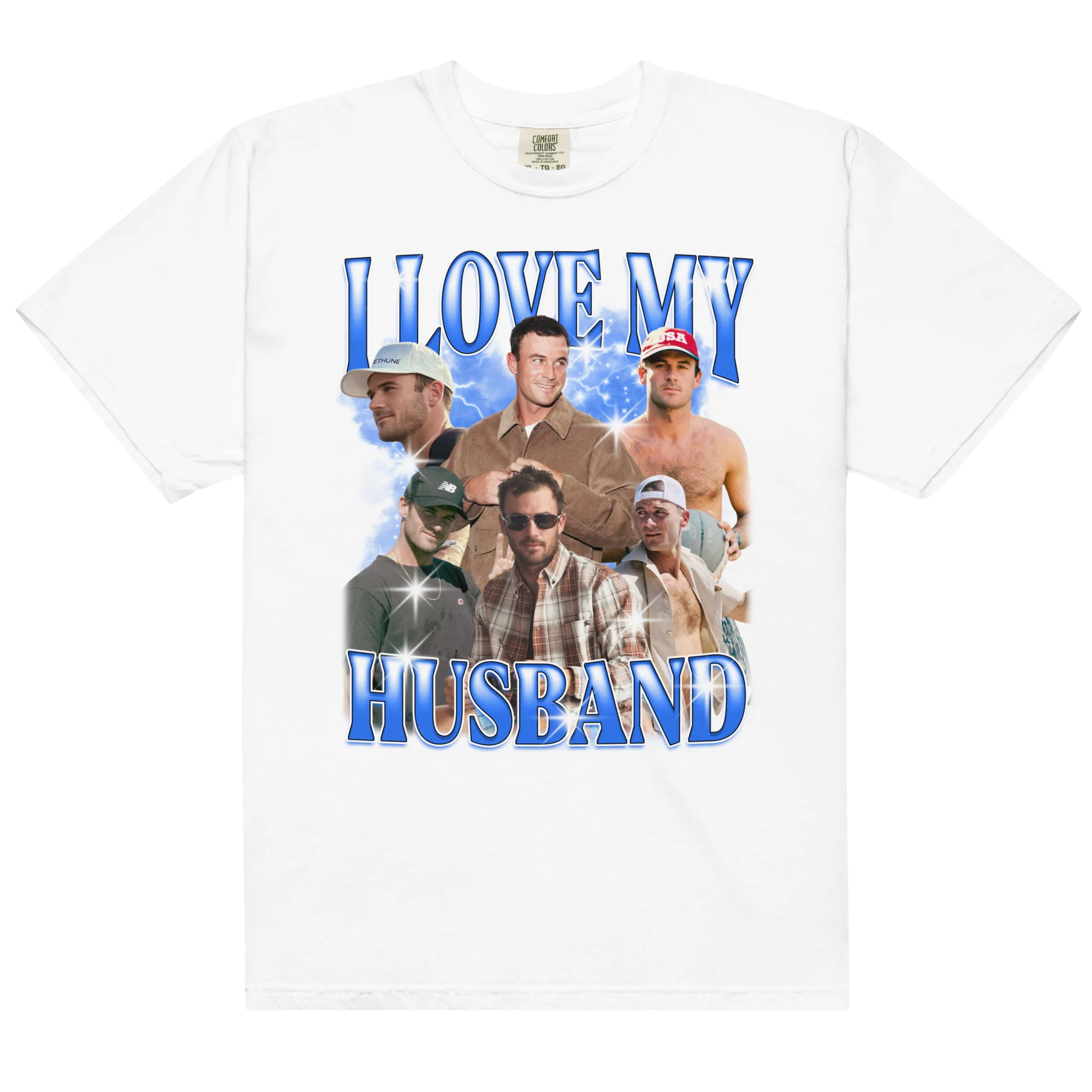 CUSTOM I Love My Husband Photo Bootleg T-Shirt - Image 7