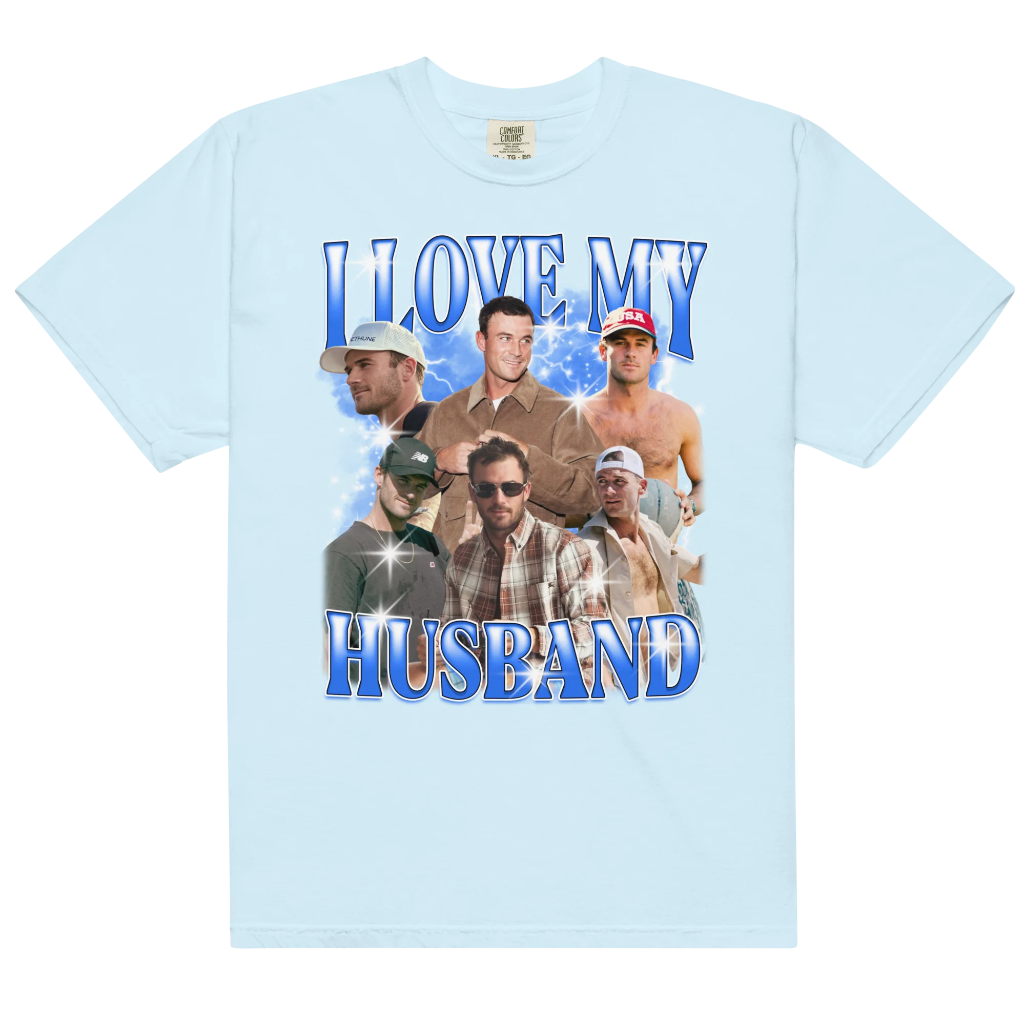 CUSTOM I Love My Husband Photo Bootleg T-Shirt - Image 8