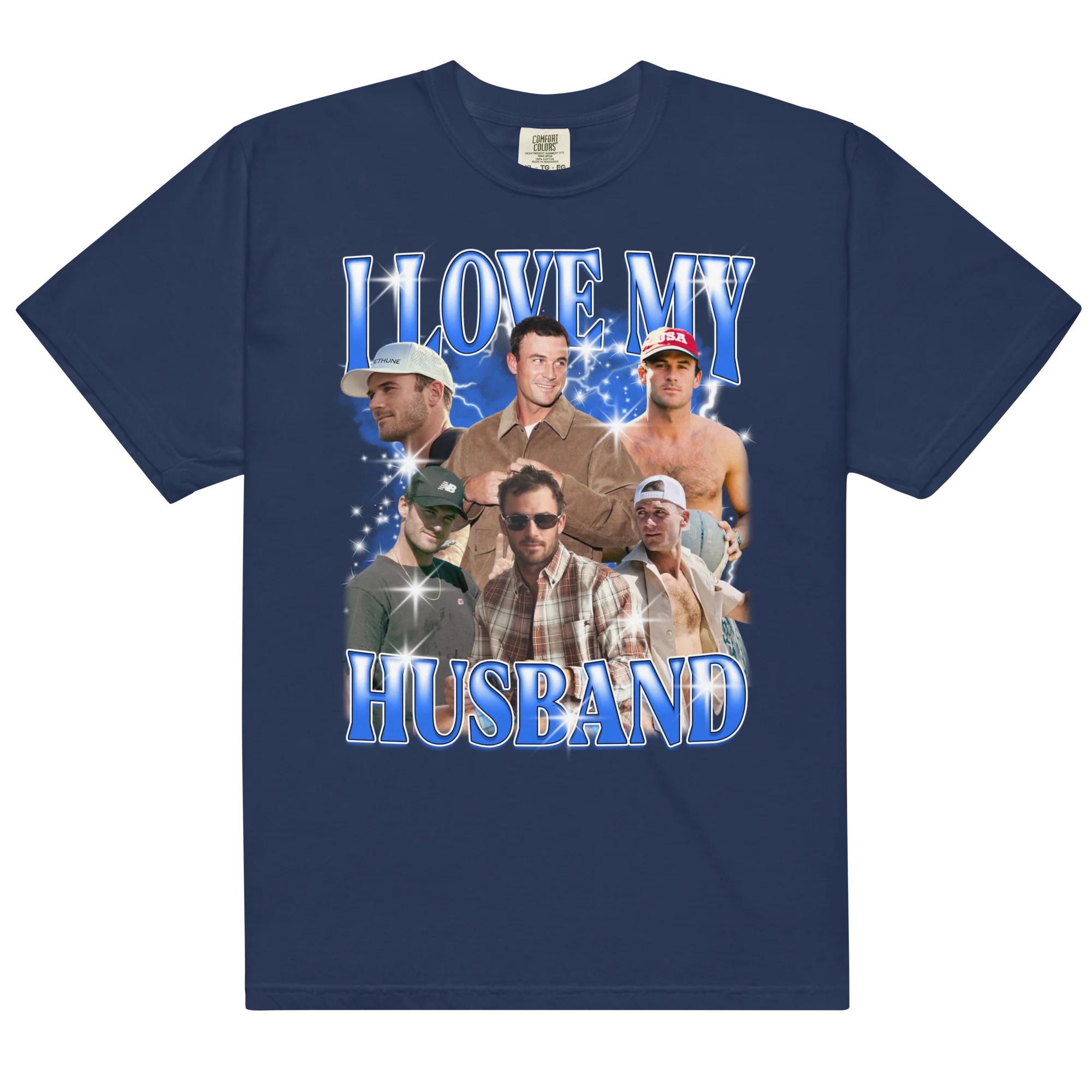 CUSTOM I Love My Husband Photo Bootleg T-Shirt - Image 9