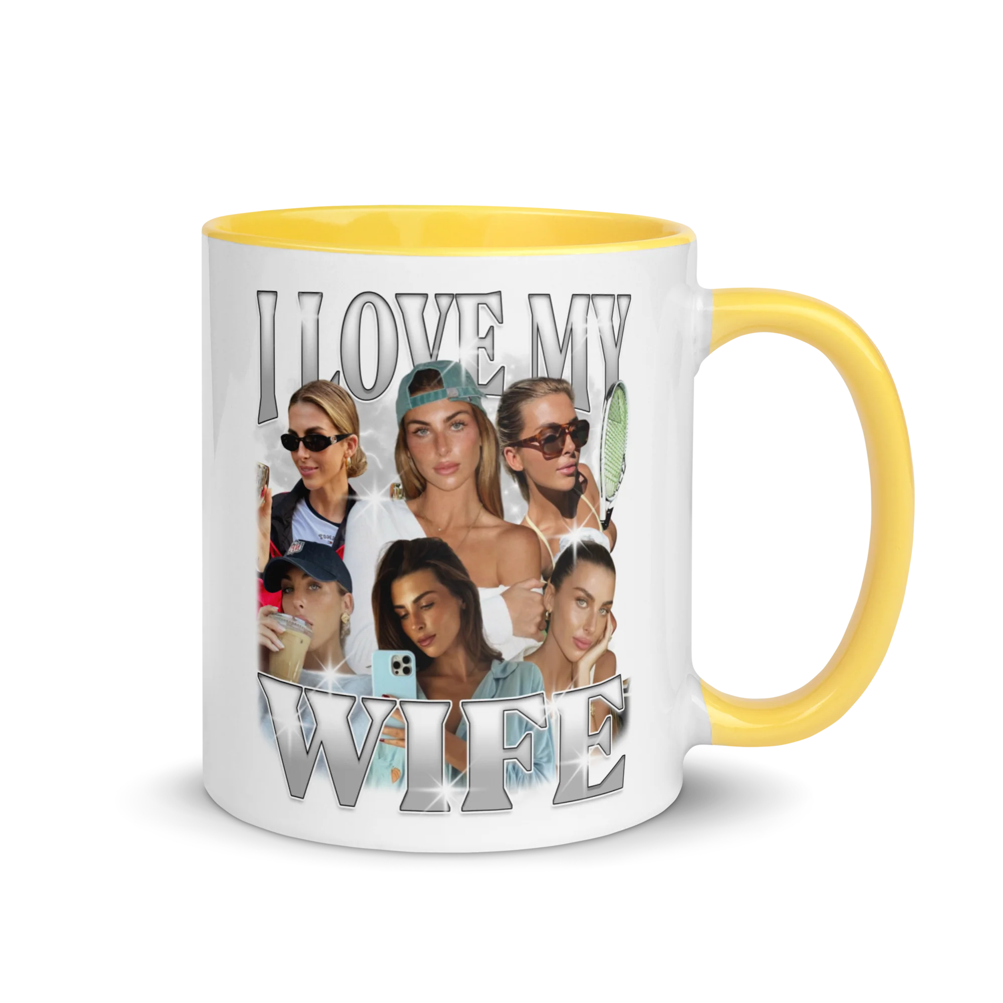 CUSTOM I Love My Wife Photo Bootleg Mug - Image 8