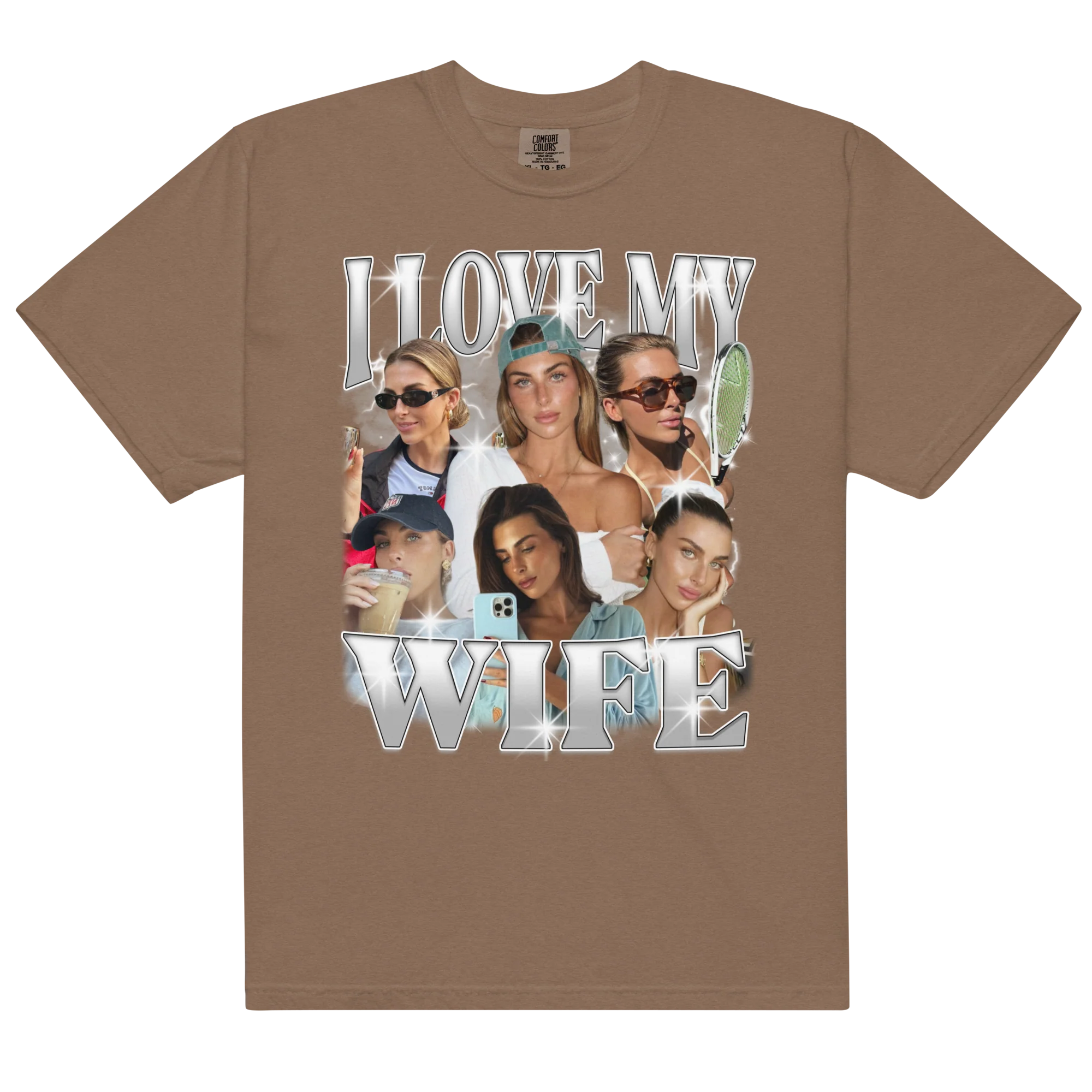 CUSTOM I Love My Wife Photo Bootleg T-Shirt - Image 10
