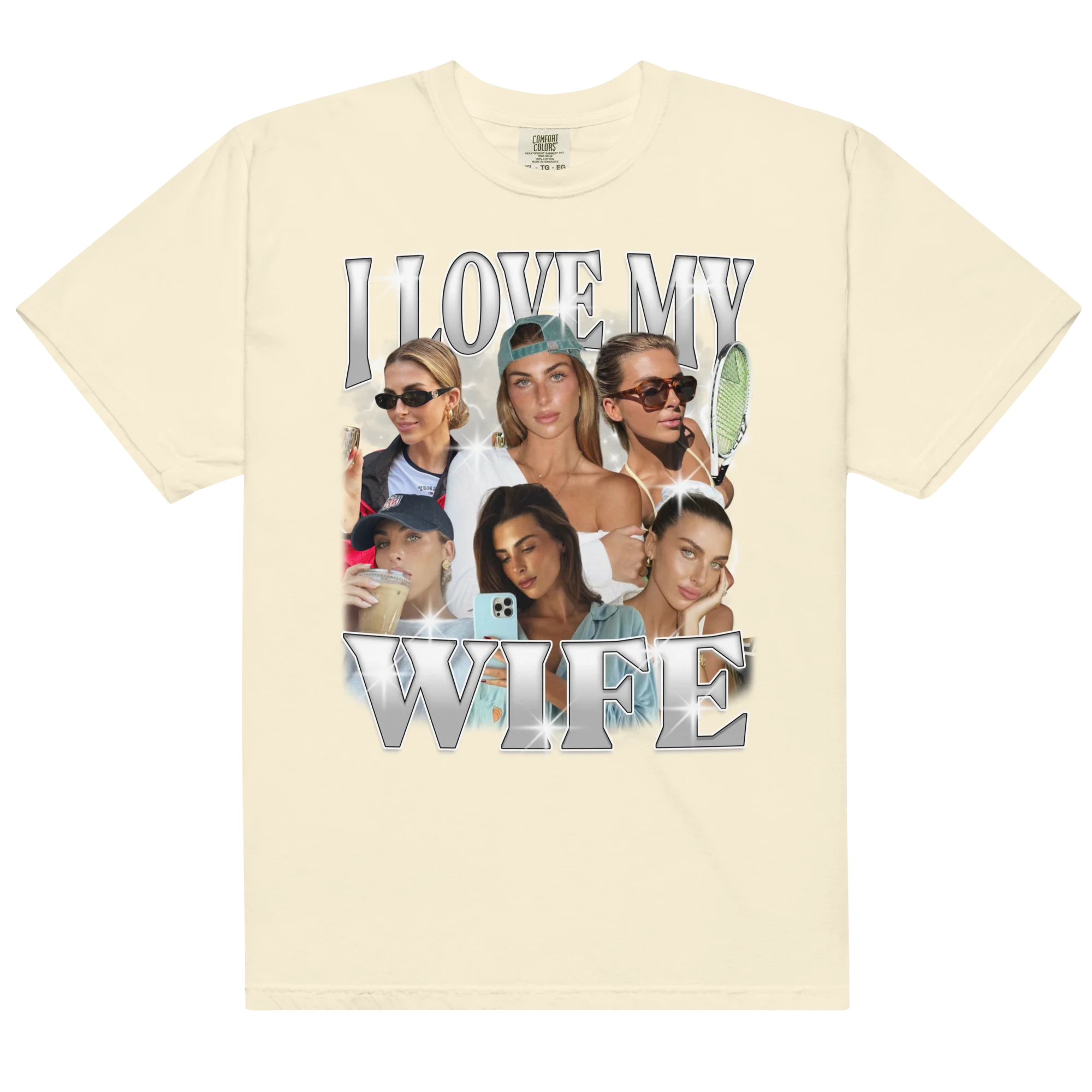 CUSTOM I Love My Wife Photo Bootleg T-Shirt - Image 11