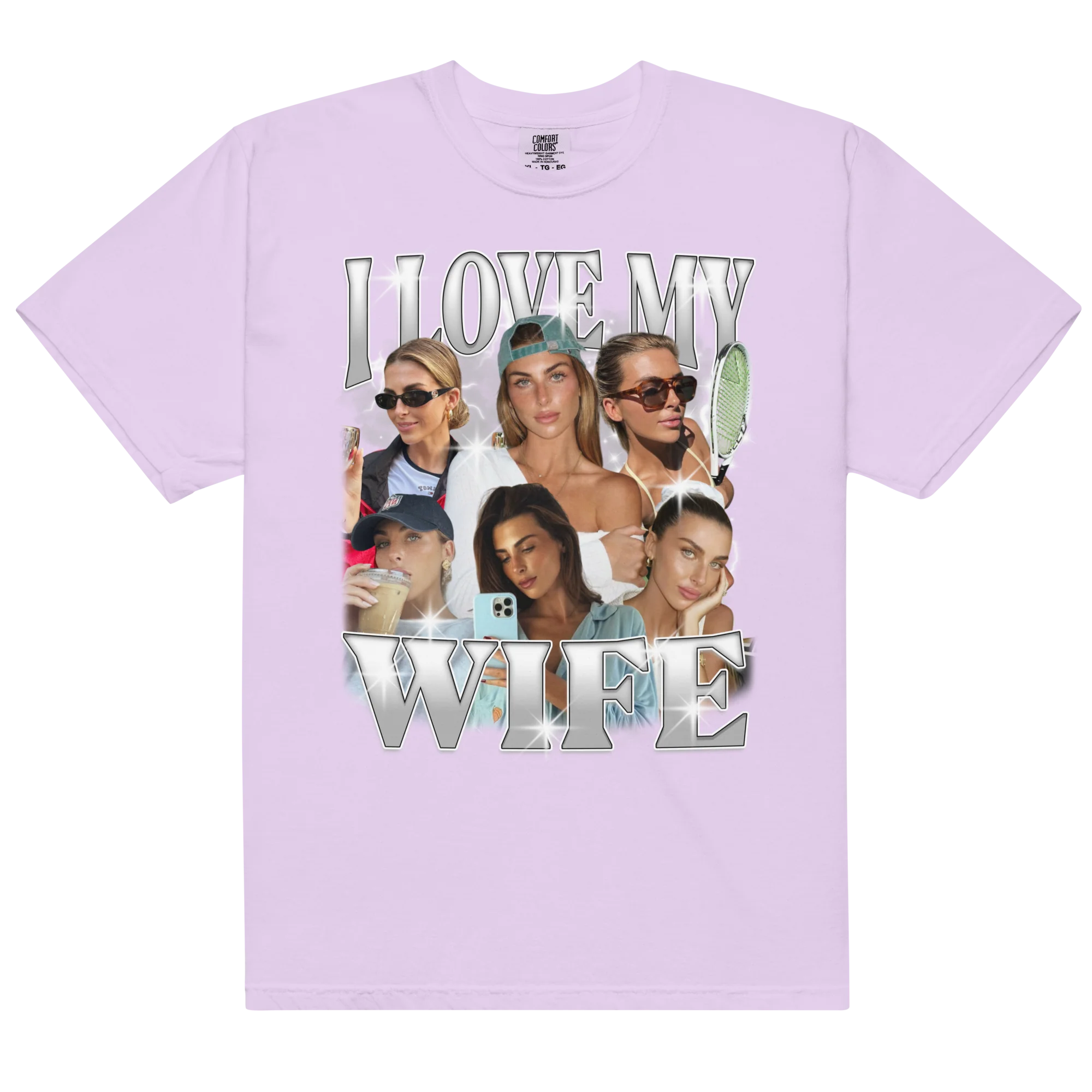 CUSTOM I Love My Wife Photo Bootleg T-Shirt - Image 13
