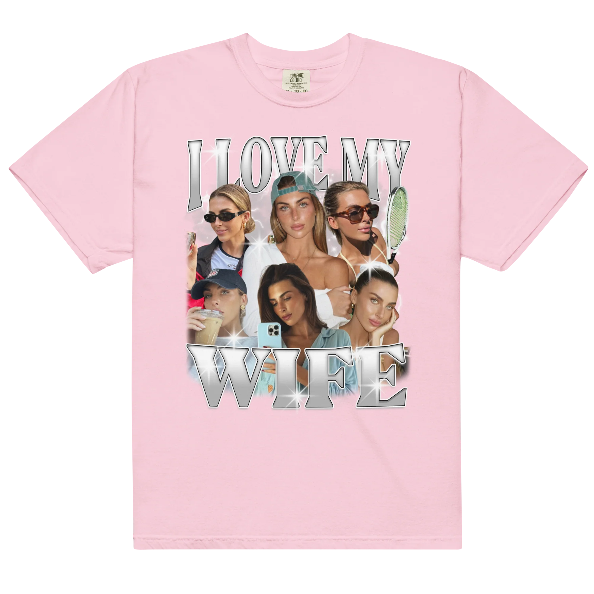 CUSTOM I Love My Wife Photo Bootleg T-Shirt - Image 15