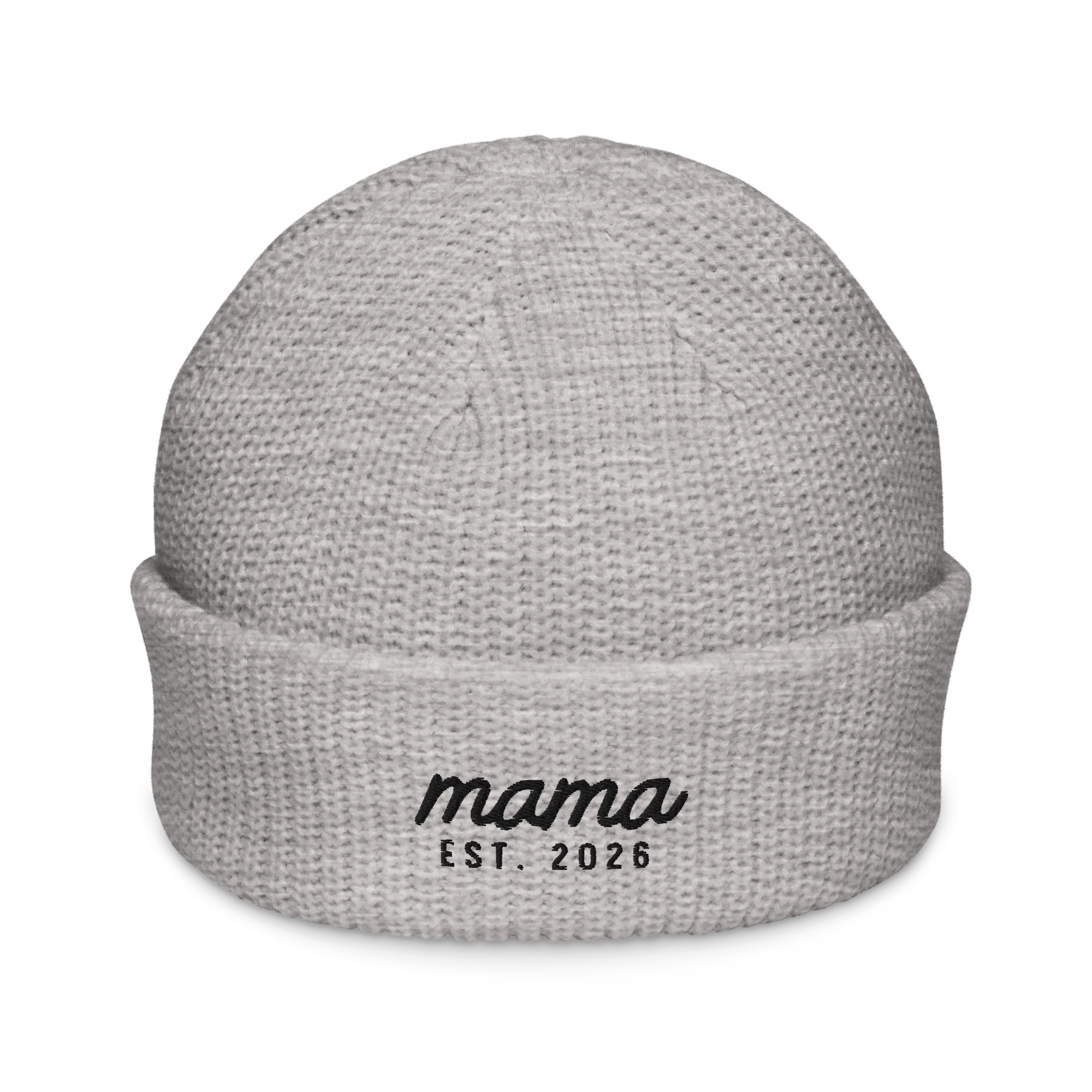CUSTOM Mama Year Embroidered Cable Beanie - Image 11